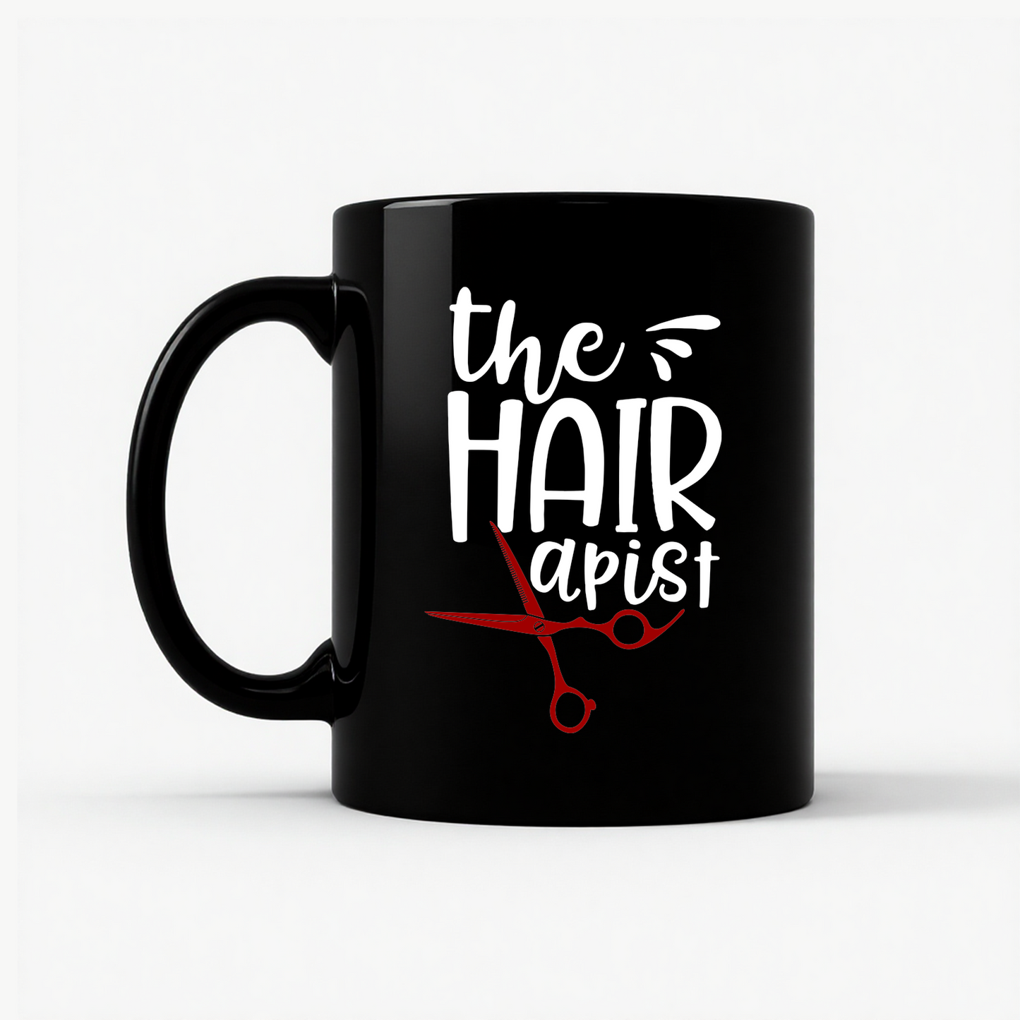 The Hairapist - Funny Unisex Mug in Black