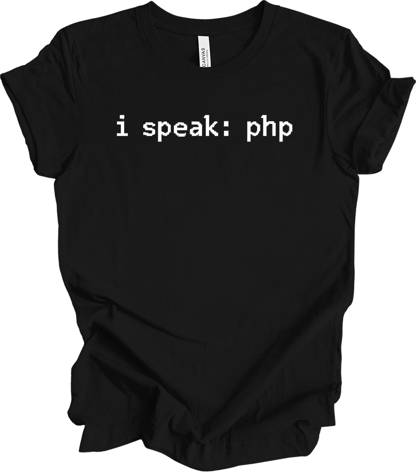 I'm Speaking: PHP T-Shirt in Black