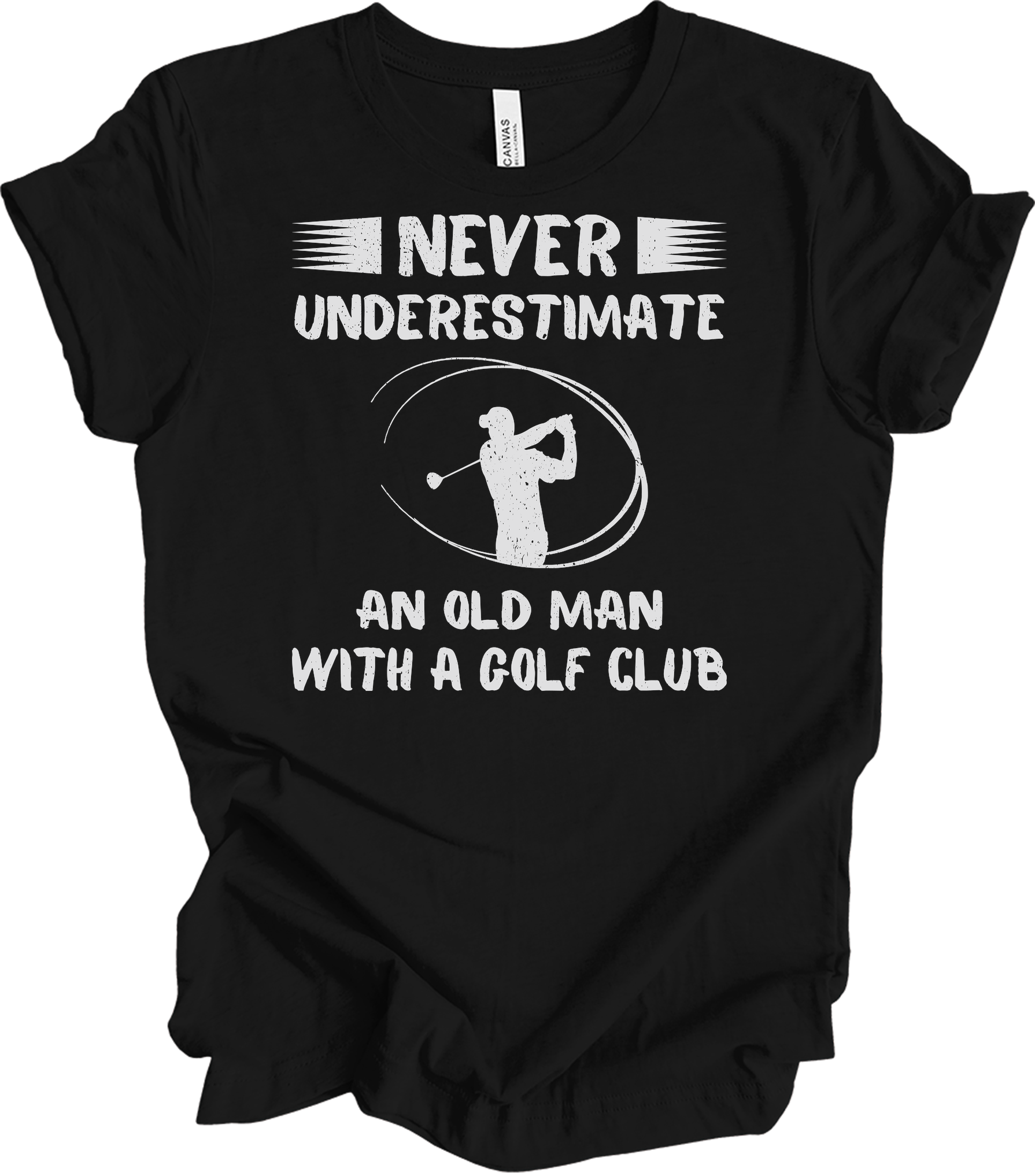 Old Man Golf Club T-Shirt in Black