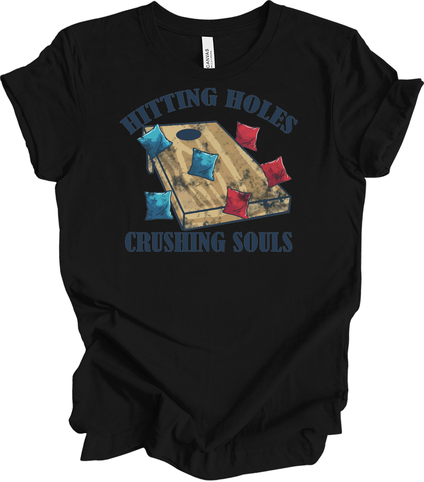 Hitting Holes Crushing Souls T-Shirt in Black