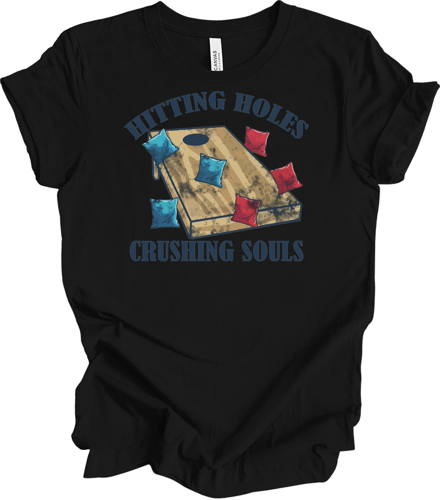Hitting Holes Crushing Souls T-Shirt in Black