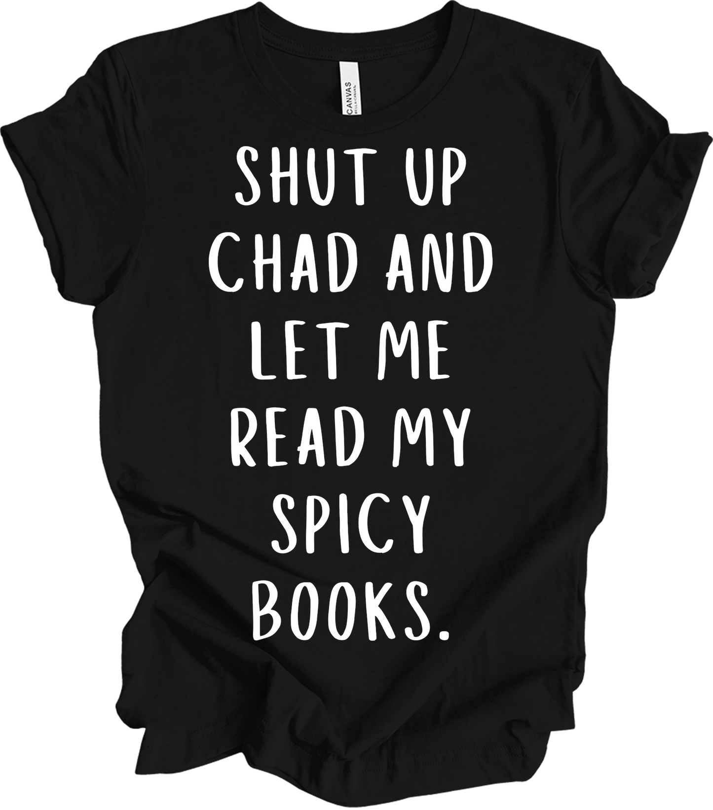 Spicy Books Reading T-Shirt in Black