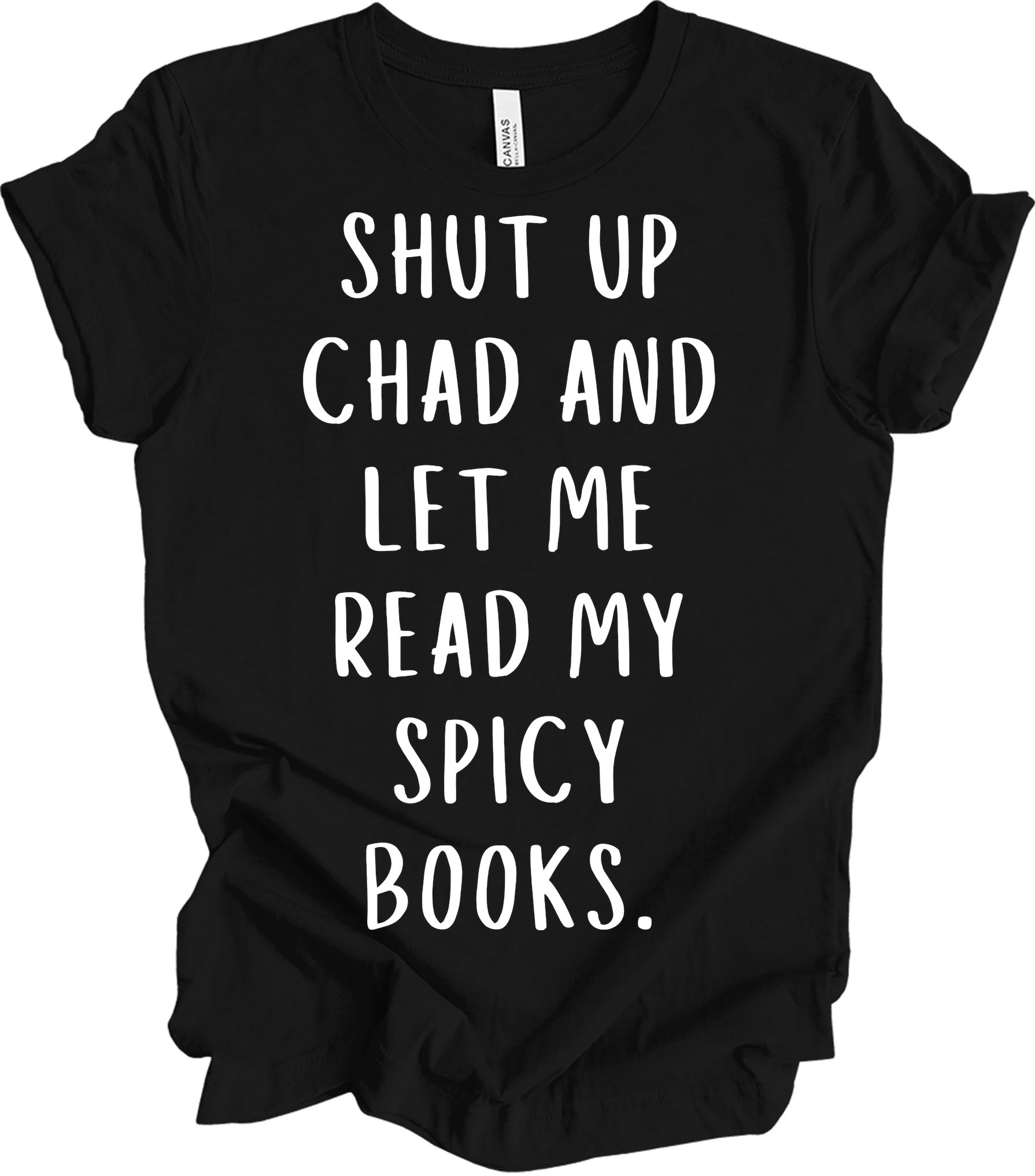 Spicy Books Reading T-Shirt in Black