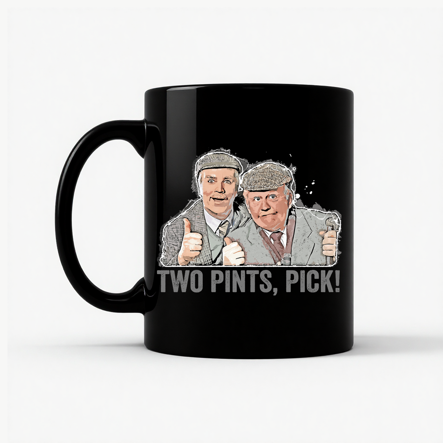 Still Game Two Pints Pick Mug in Black