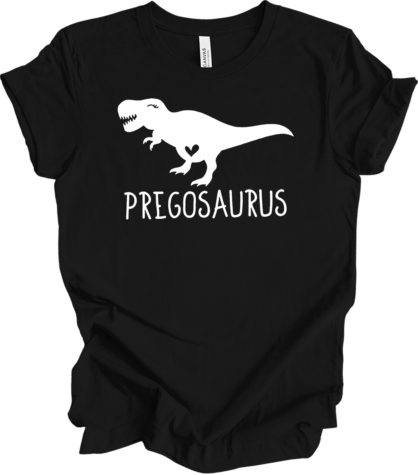 Pregosaurus Pregnancy T-Shirt in Black