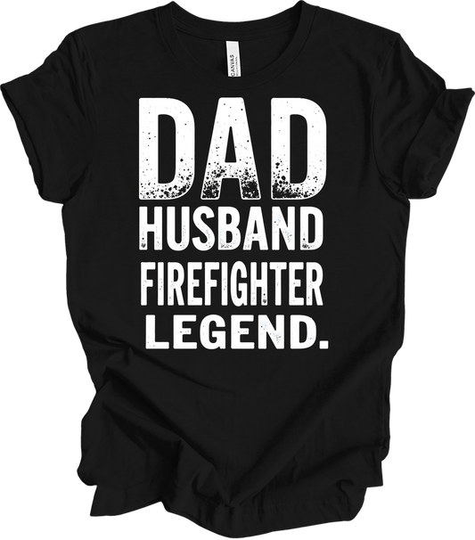 Firefighter Legend Gift T-Shirt in Black