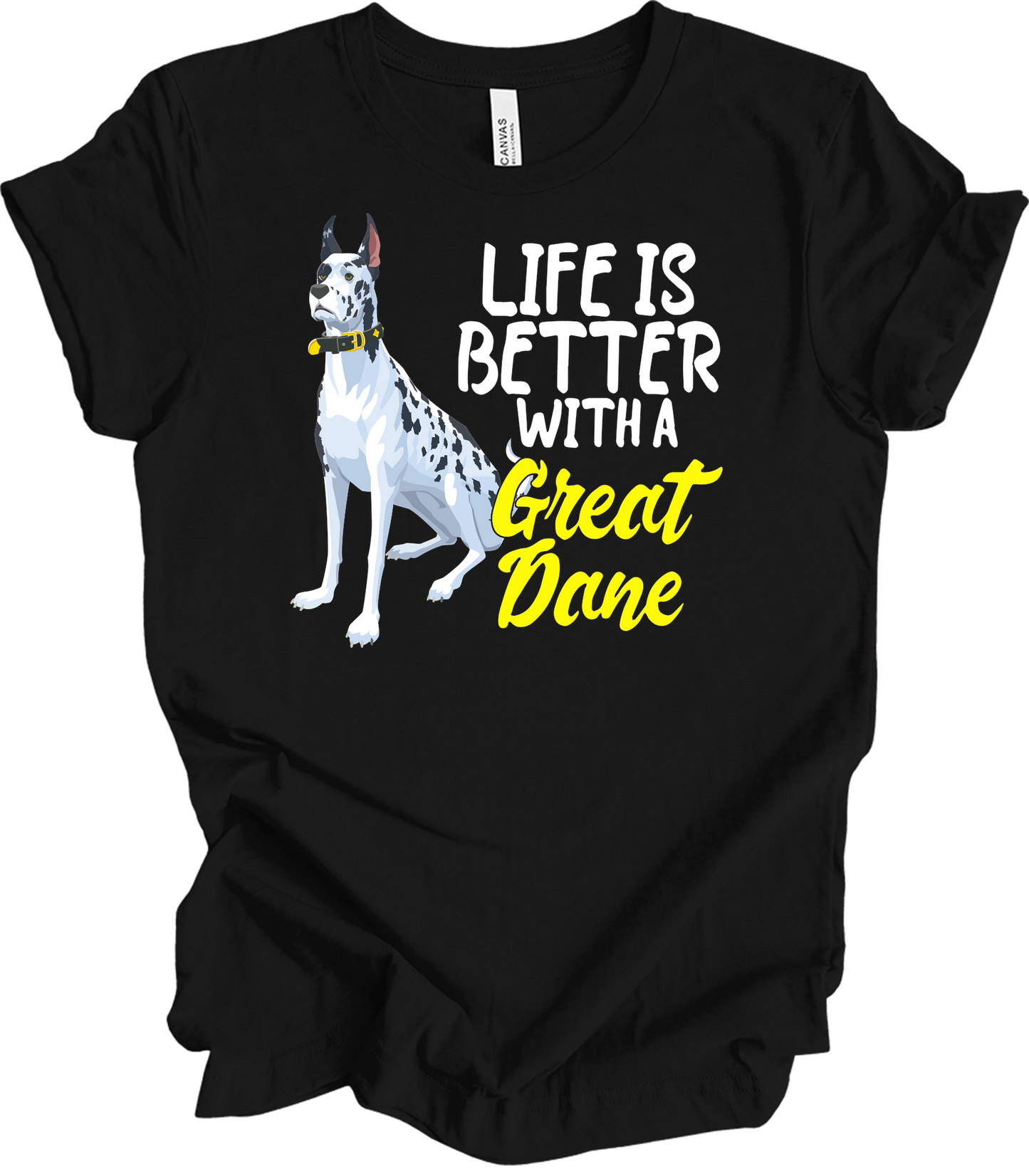 Great Dane Mom - Dog Lover Gift T-Shirt in Black