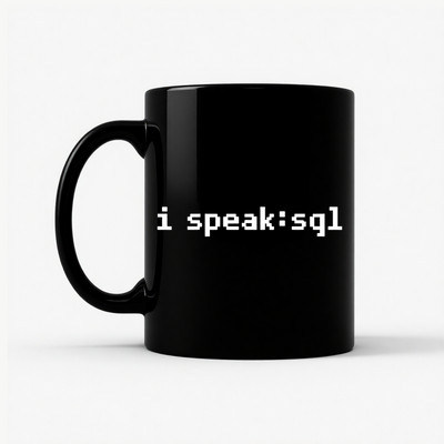 I'm Speaking SQL Mug in Black