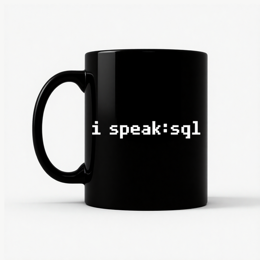 I'm Speaking SQL Mug in Black