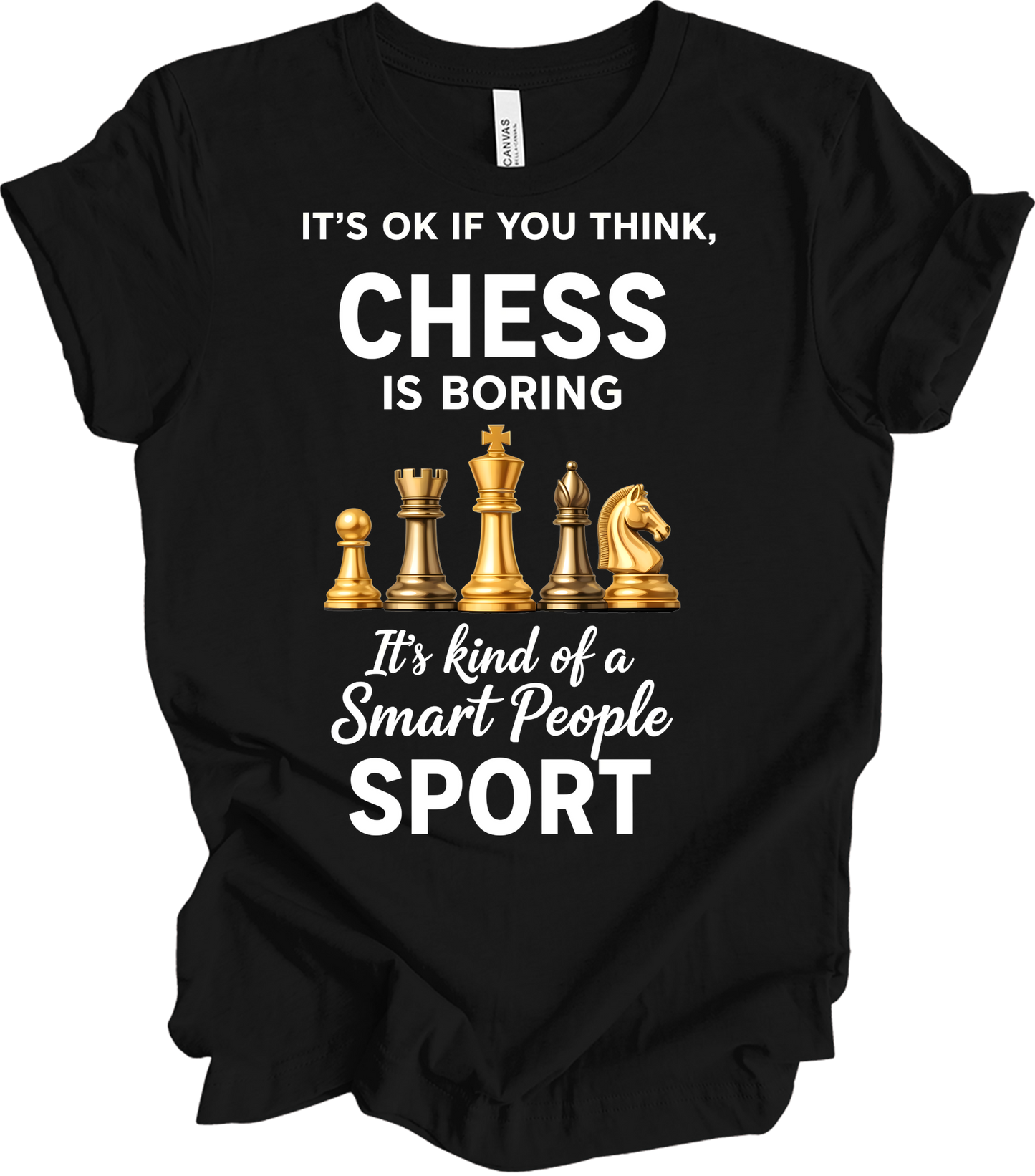 Chess Smart People Sport T-Shirt in Black