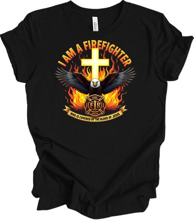 Firefighter Faith T-Shirt in Black