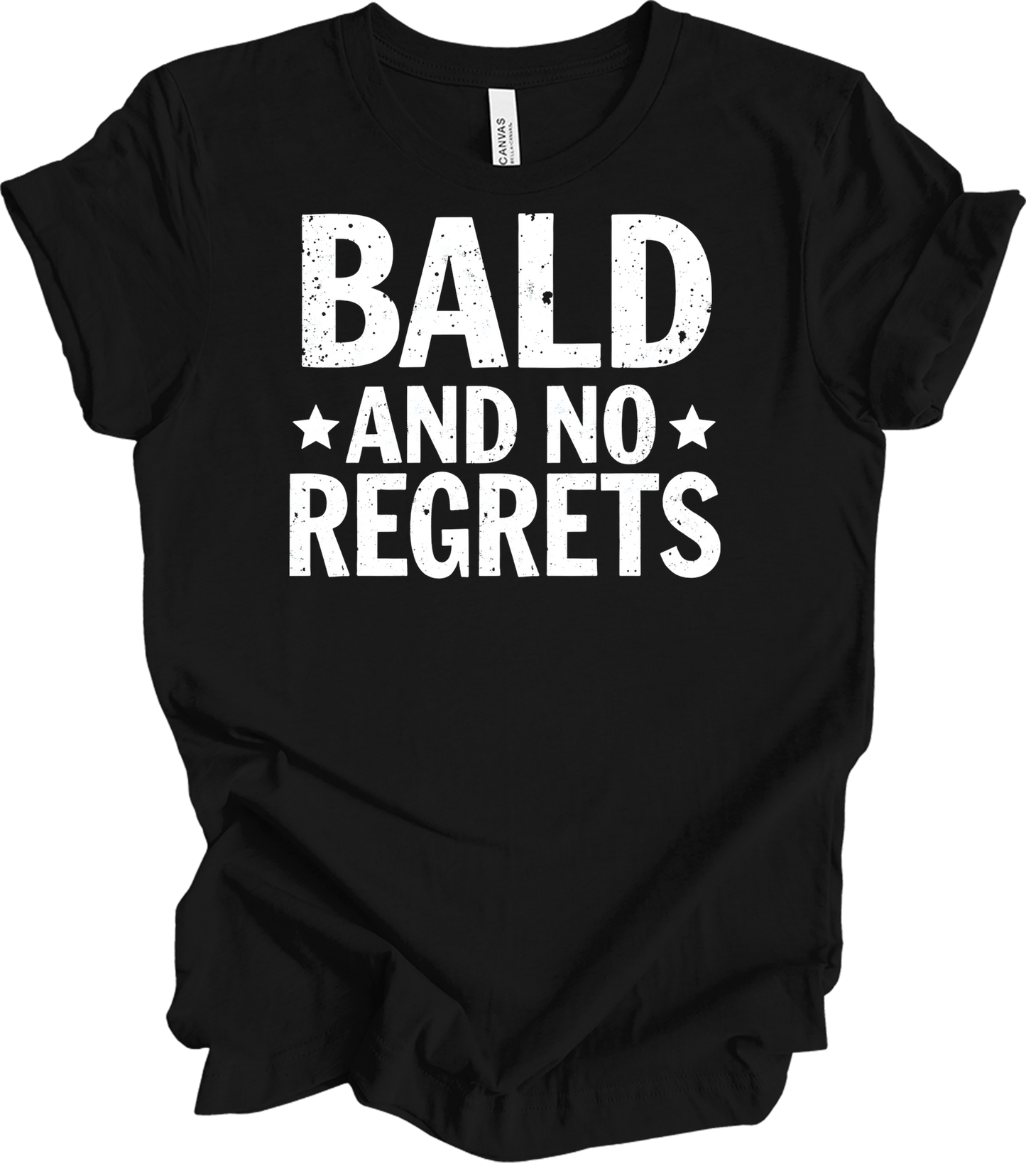 Bald and No Regrets T-Shirt in Black