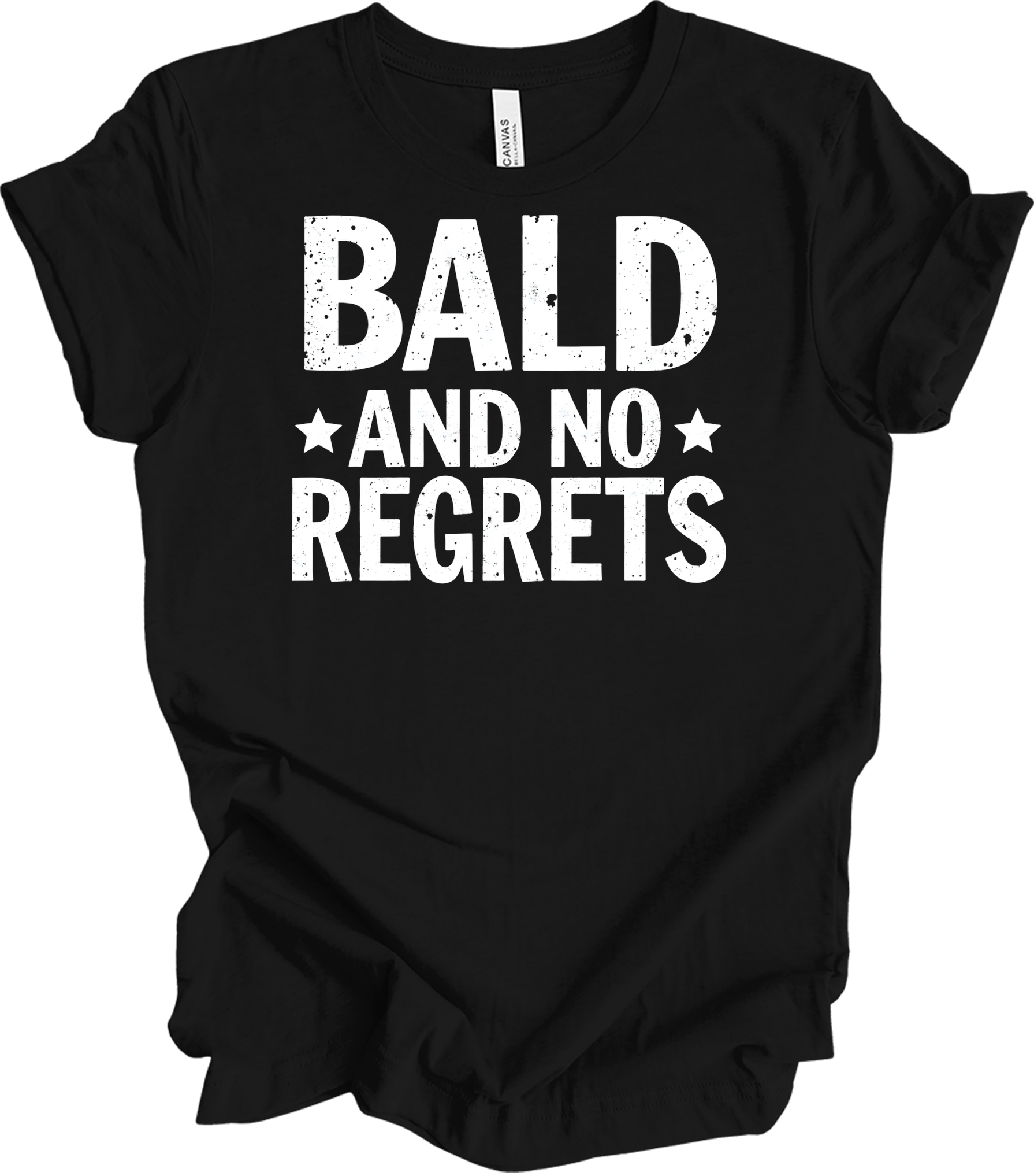 Bald and No Regrets T-Shirt in Black