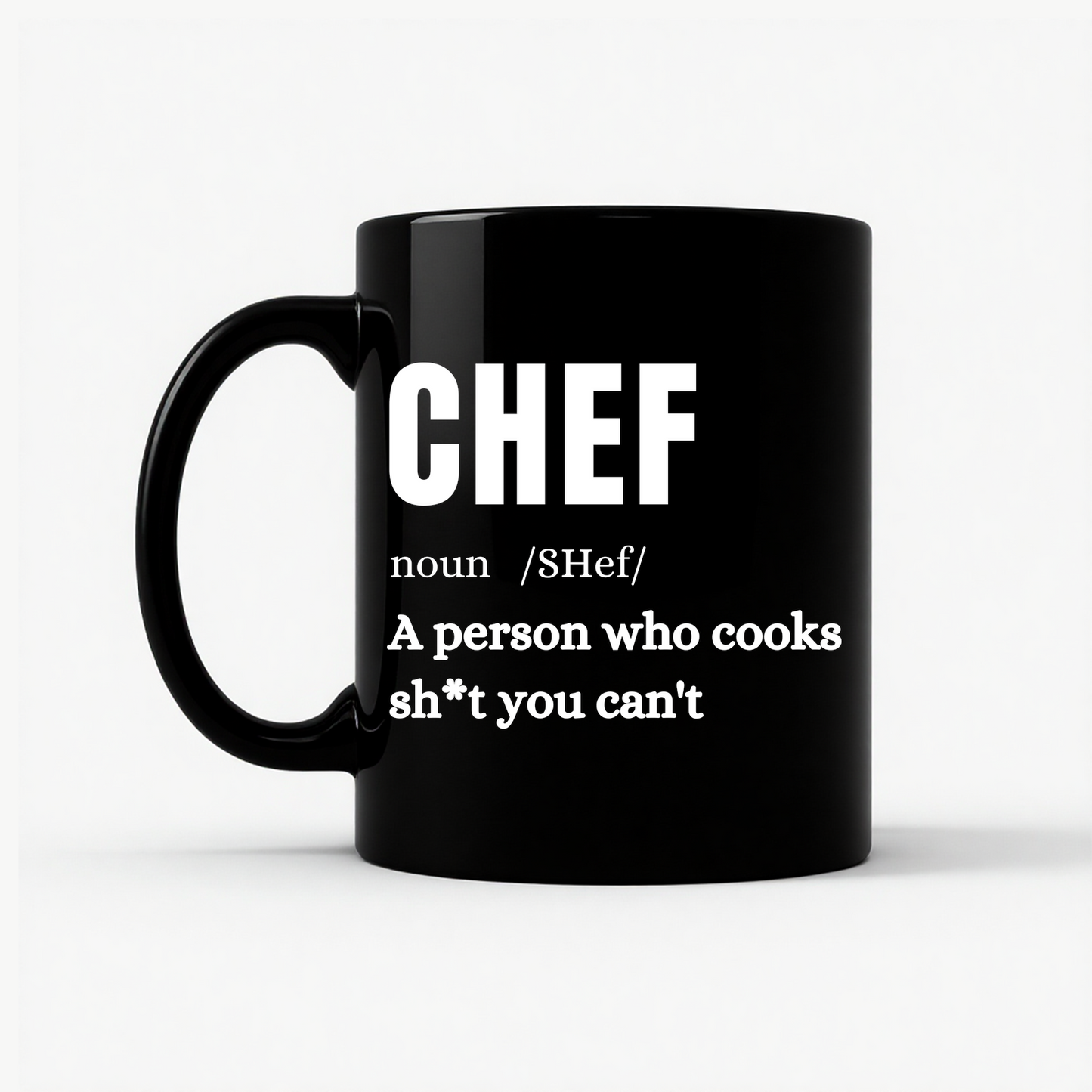 Chef Definition Funny Mug in Black