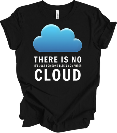 There Is No Cloud Tech T-Shirt in Black