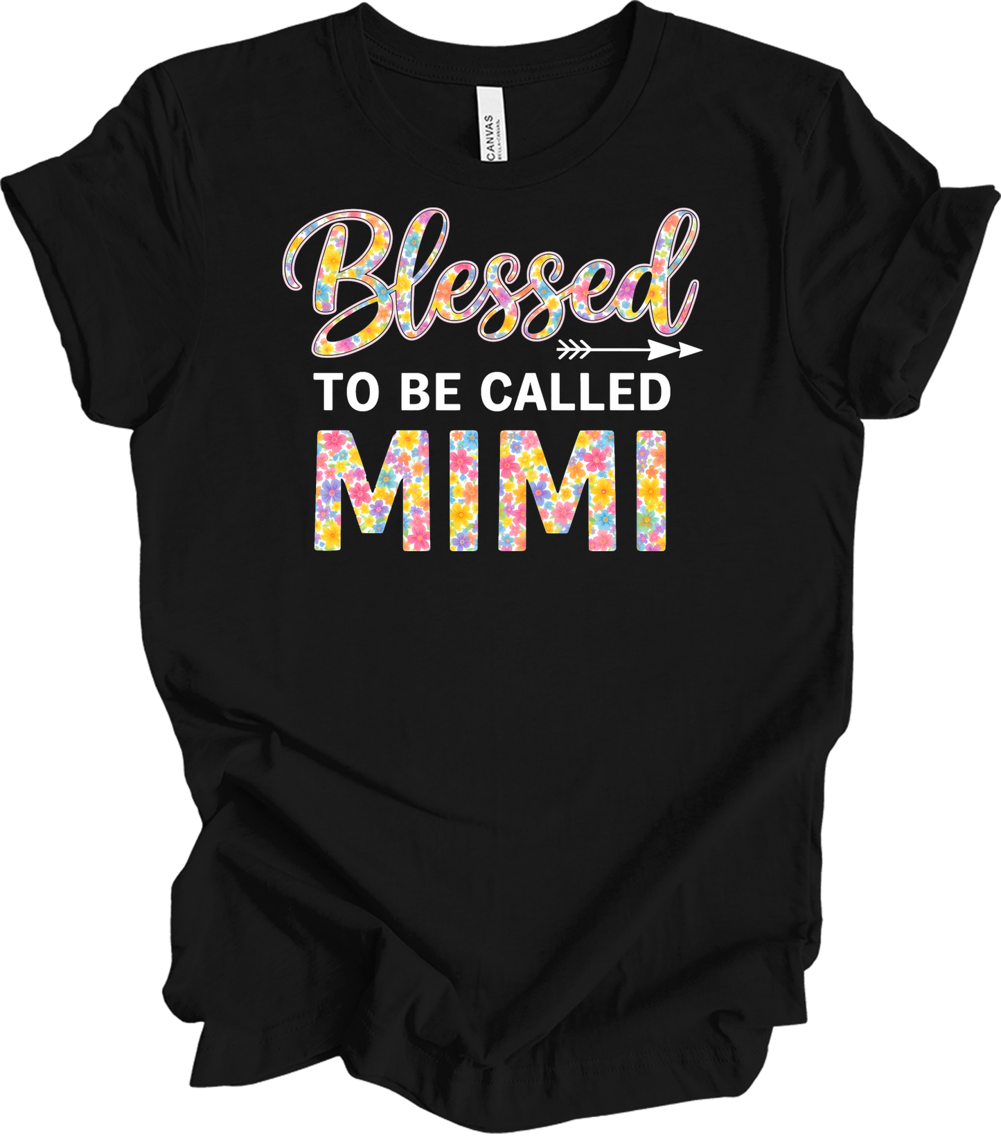 Blessed Mimi Floral T-Shirt in Black