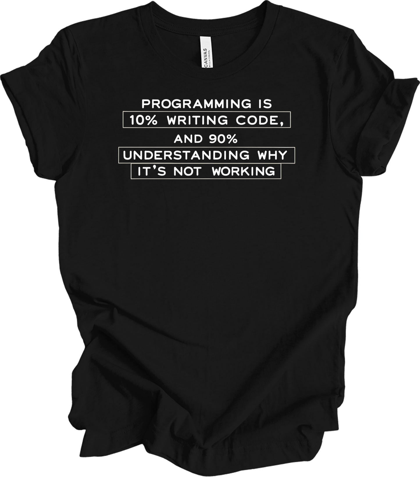 Funny Programmer - Debugging Humor T-Shirt in Black