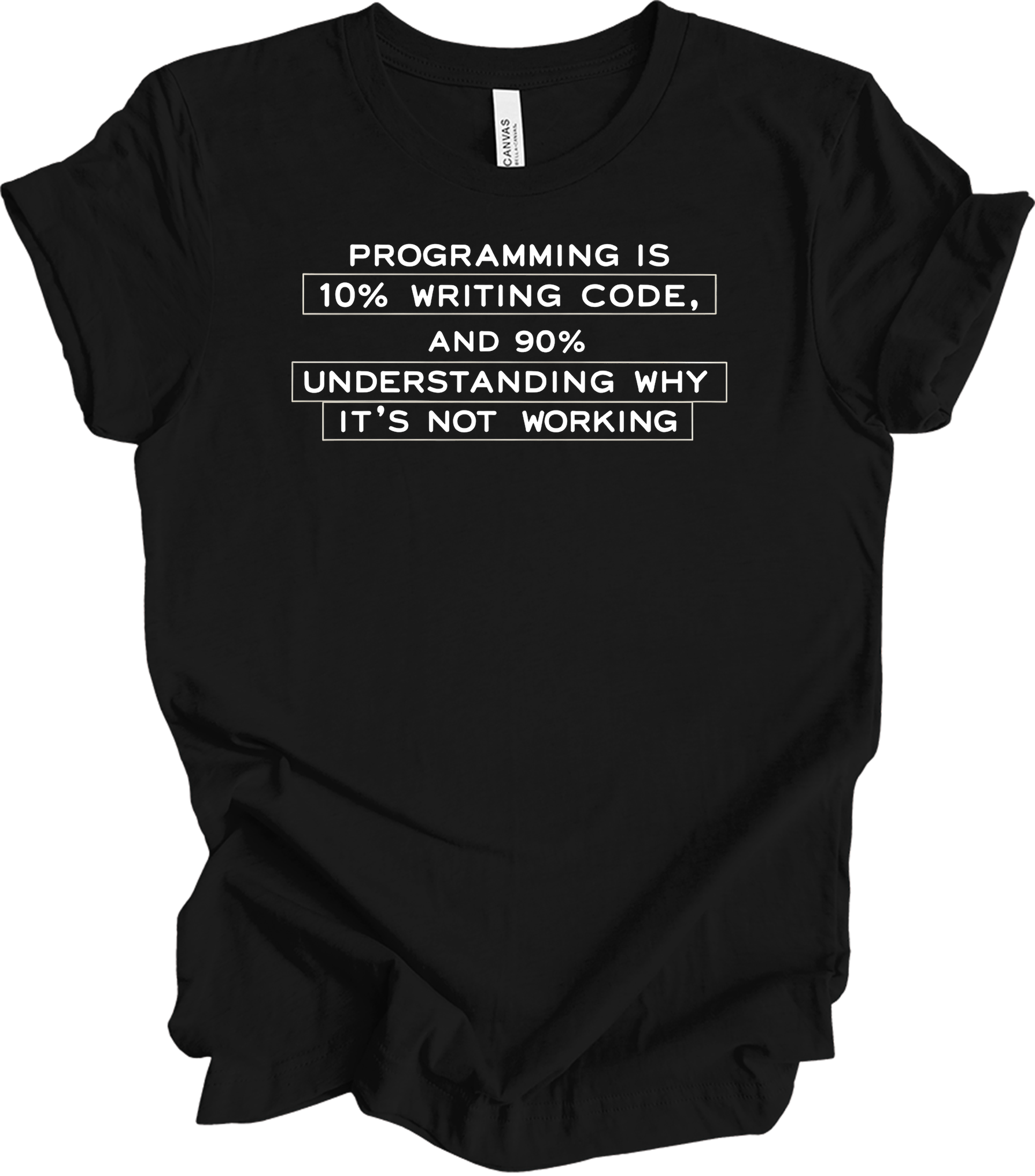 Funny Programmer - Debugging Humor T-Shirt in Black