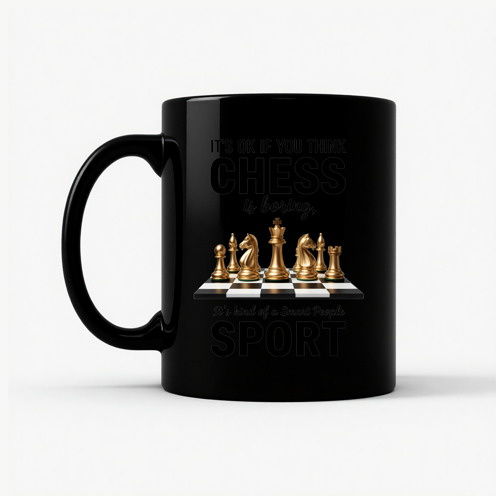 Chess : Checkmate Style Mug in Black