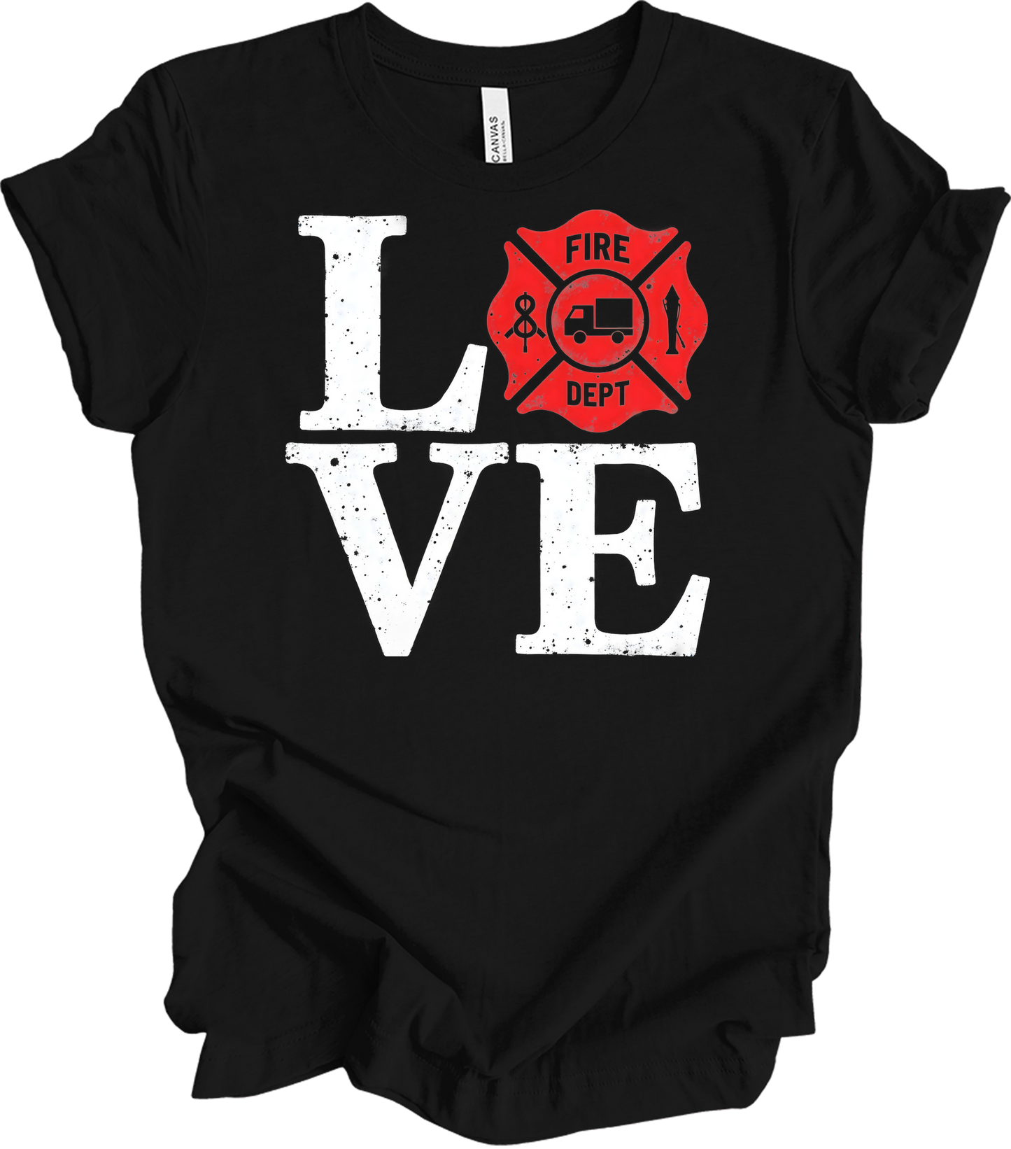 LOVE Fire Dept Las Vegas T-Shirt in Black