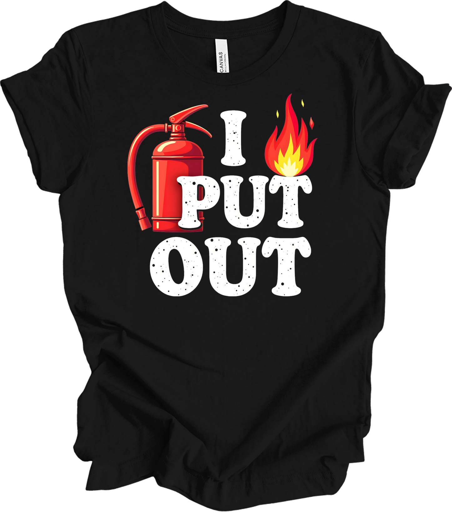 I Put Out Firefighter T-Shirt in Black