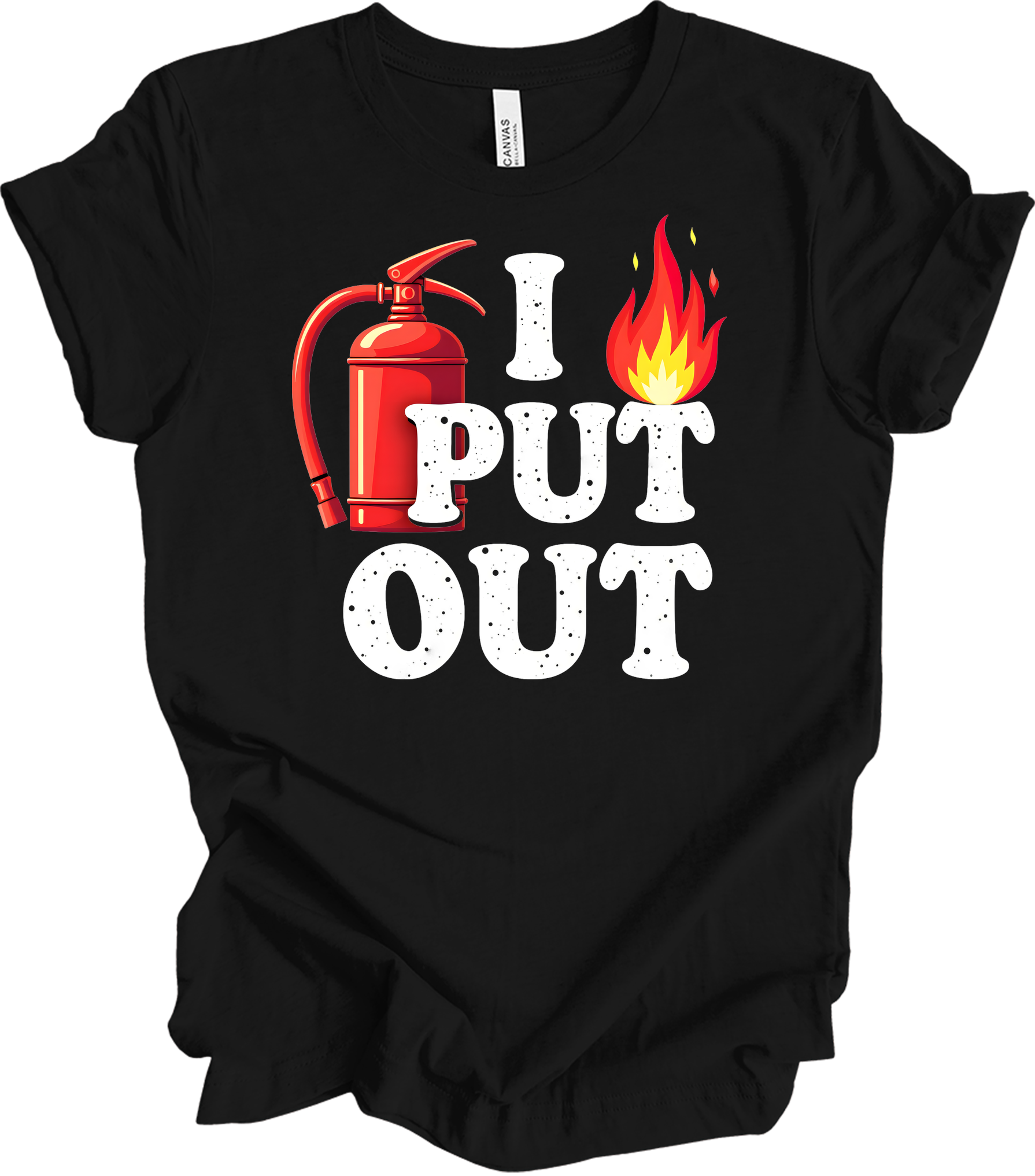 I Put Out Firefighter T-Shirt in Black