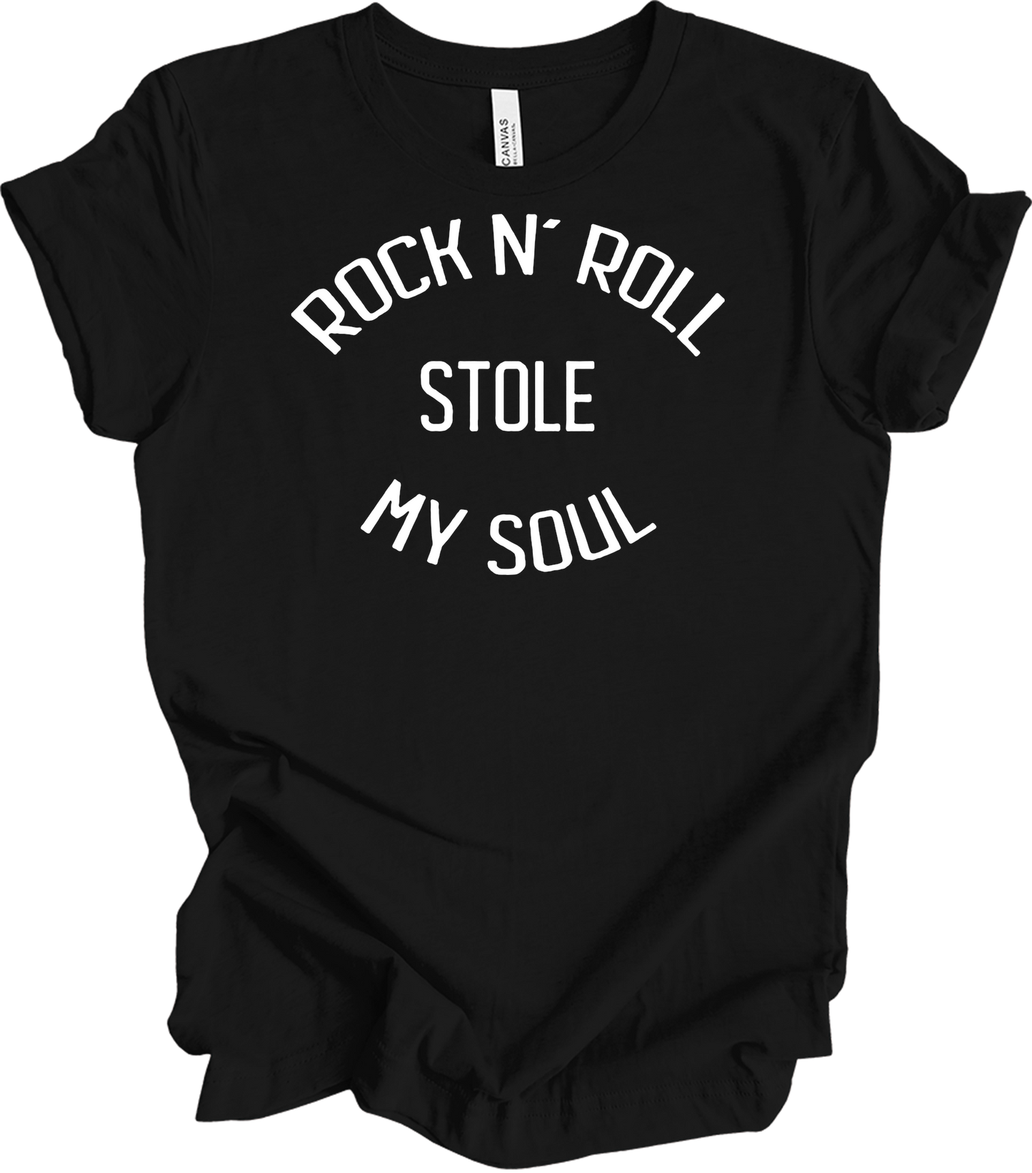 Rock N' Roll Stole My Soul T-Shirt in Black
