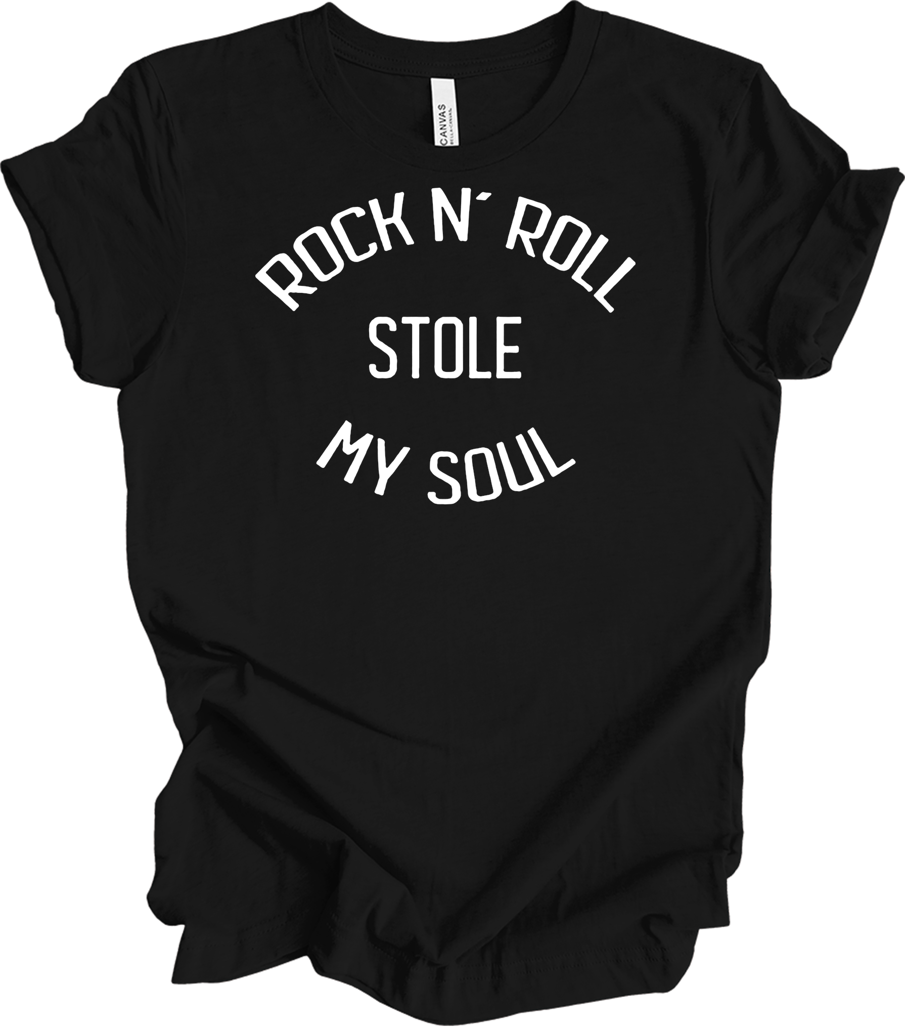 Rock N' Roll Stole My Soul T-Shirt in Black