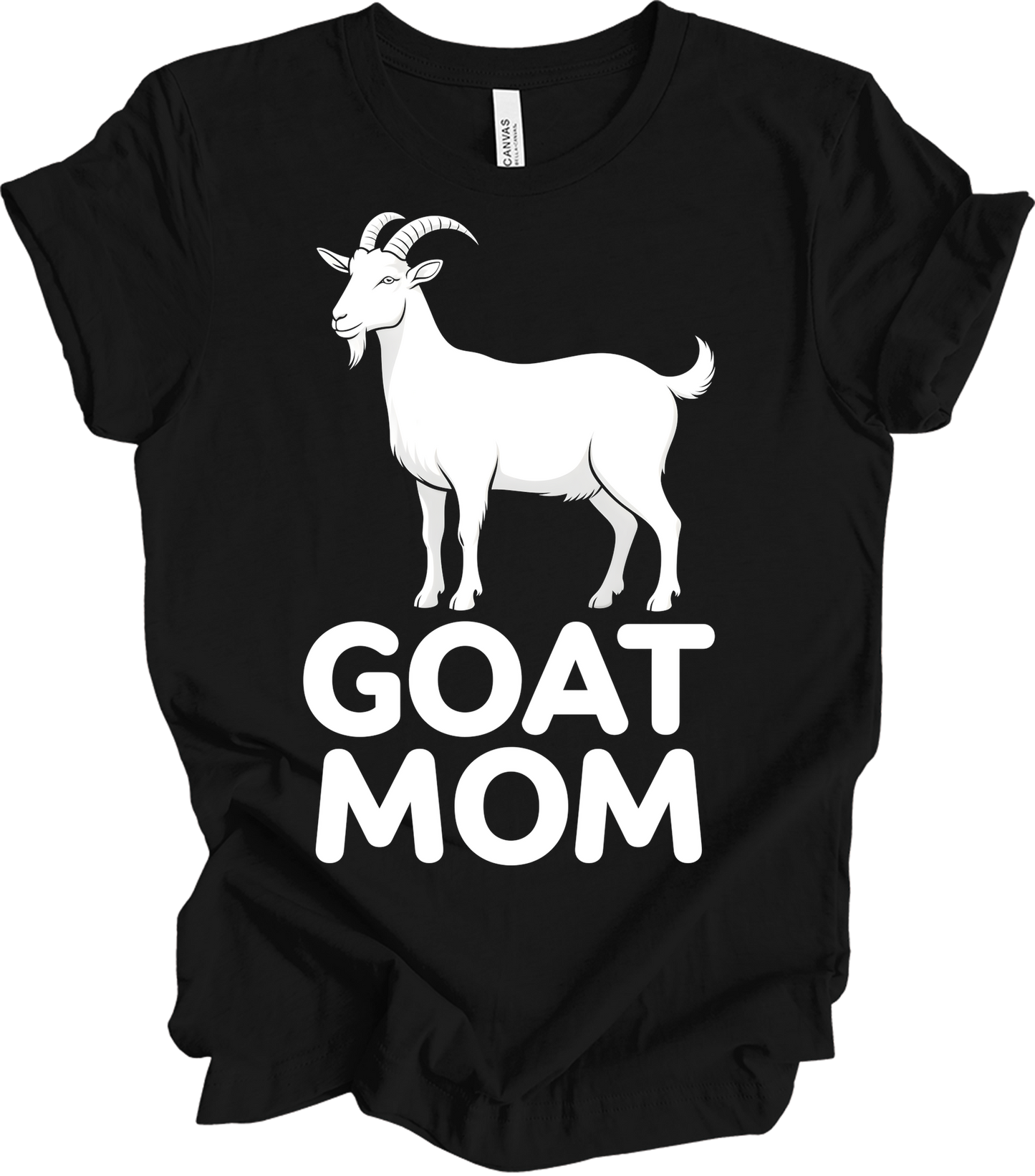 GOAT MOM for Women T-Shirt in Black