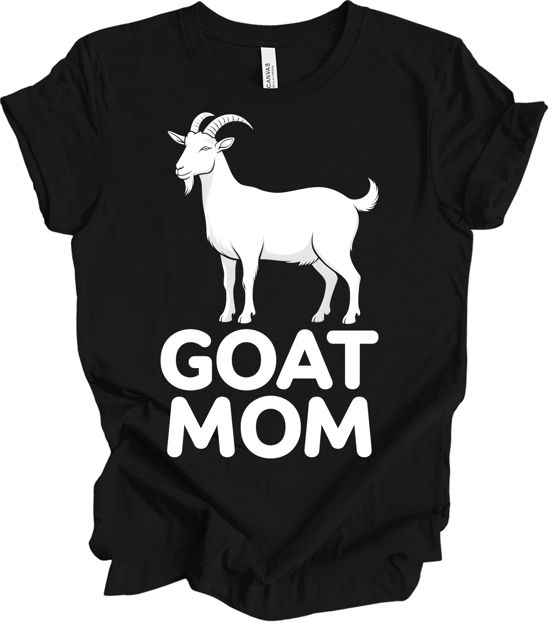 GOAT MOM for Women T-Shirt in Black
