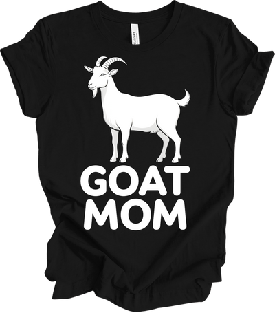 GOAT MOM for Women T-Shirt in Black