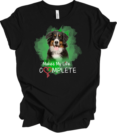 Bernese Mountain Dog Complete T-Shirt in Black