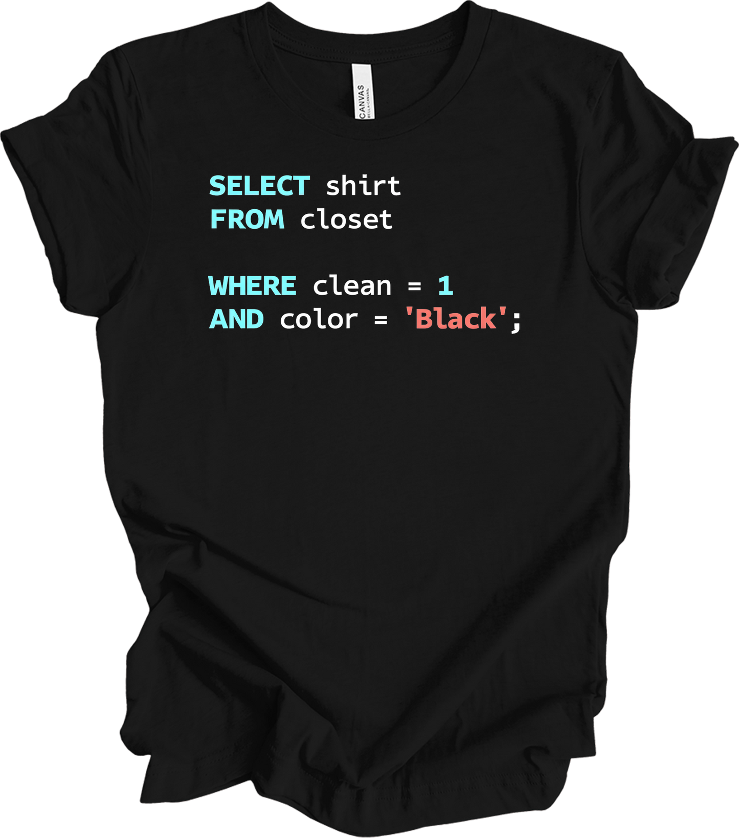 SQL Query : SELECT FROM Closet T-Shirt in Black