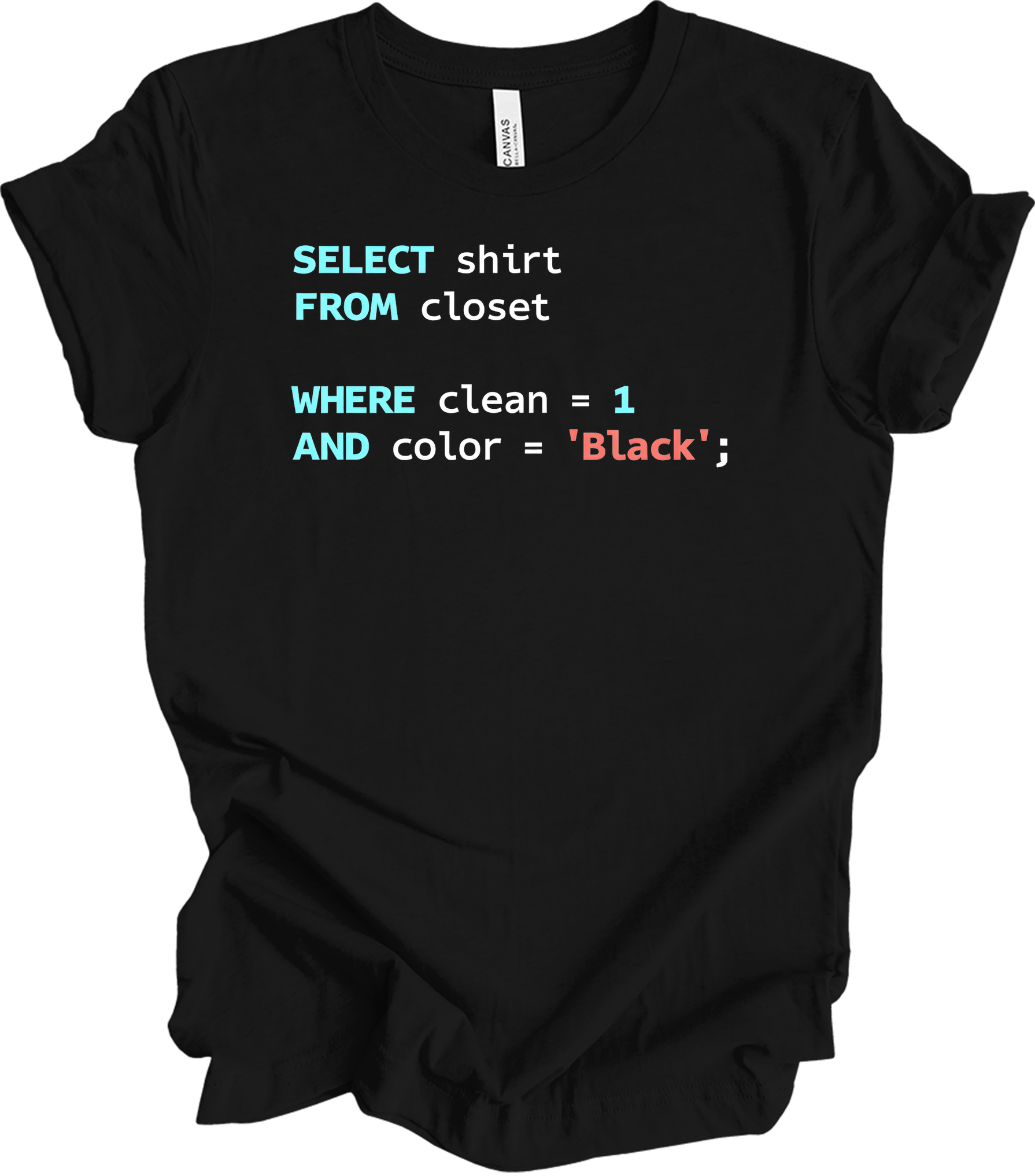 SQL Query : SELECT FROM Closet T-Shirt in Black
