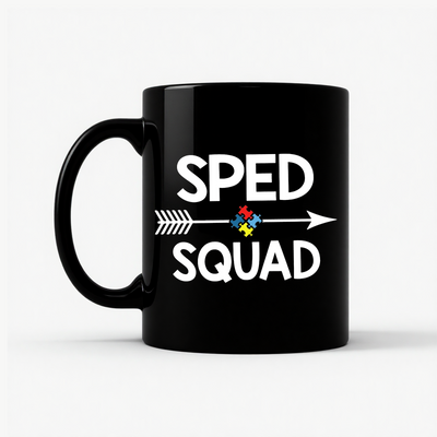Education Teacher Sped Squad Special Education Autism Awareness Mug