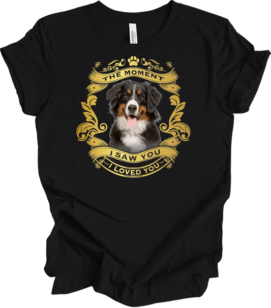 Bernese Mountain Dog Love T-Shirt in Black