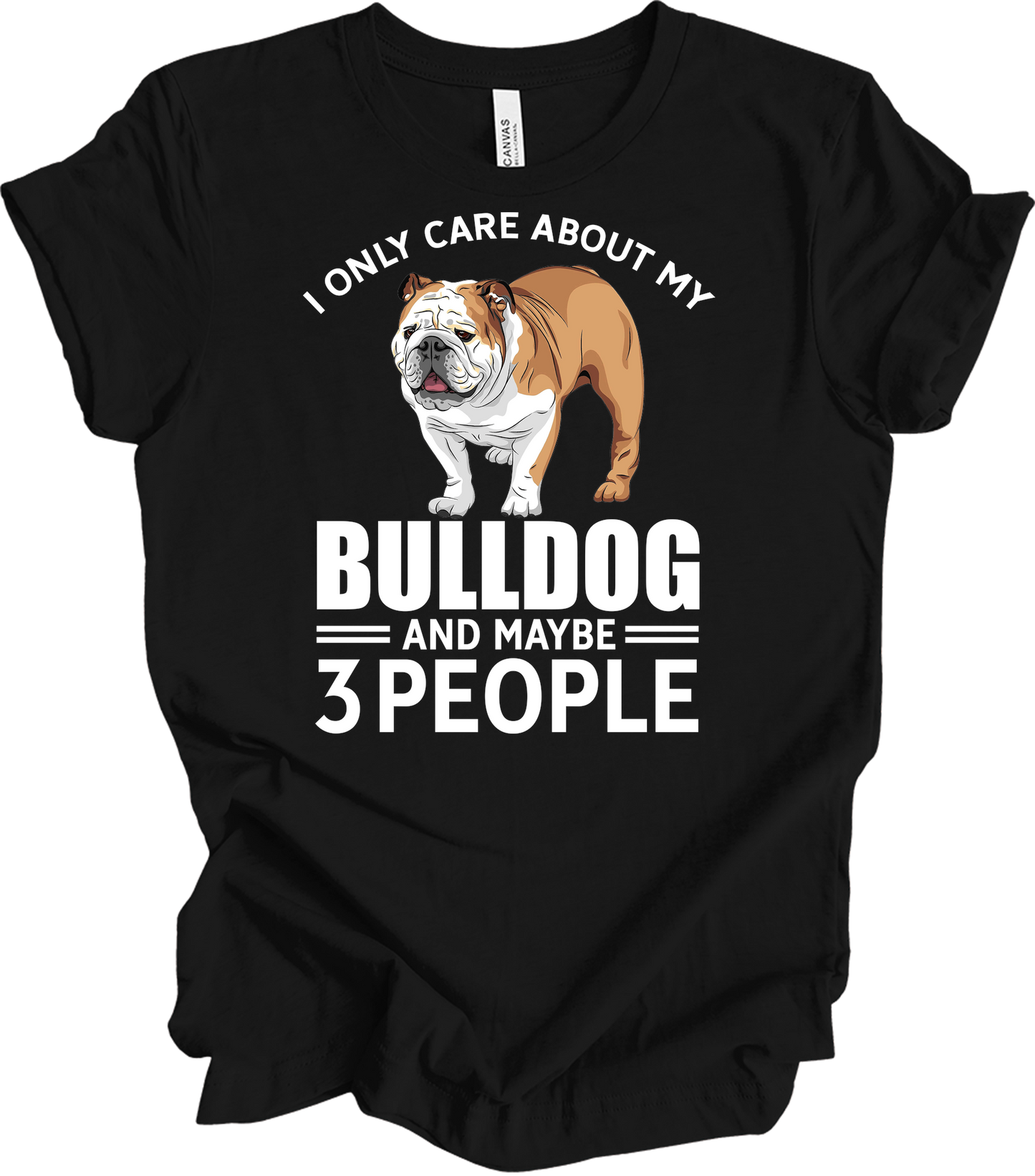 English Bulldog Graphic - Bulldog Owner Gift T-Shirt in Black