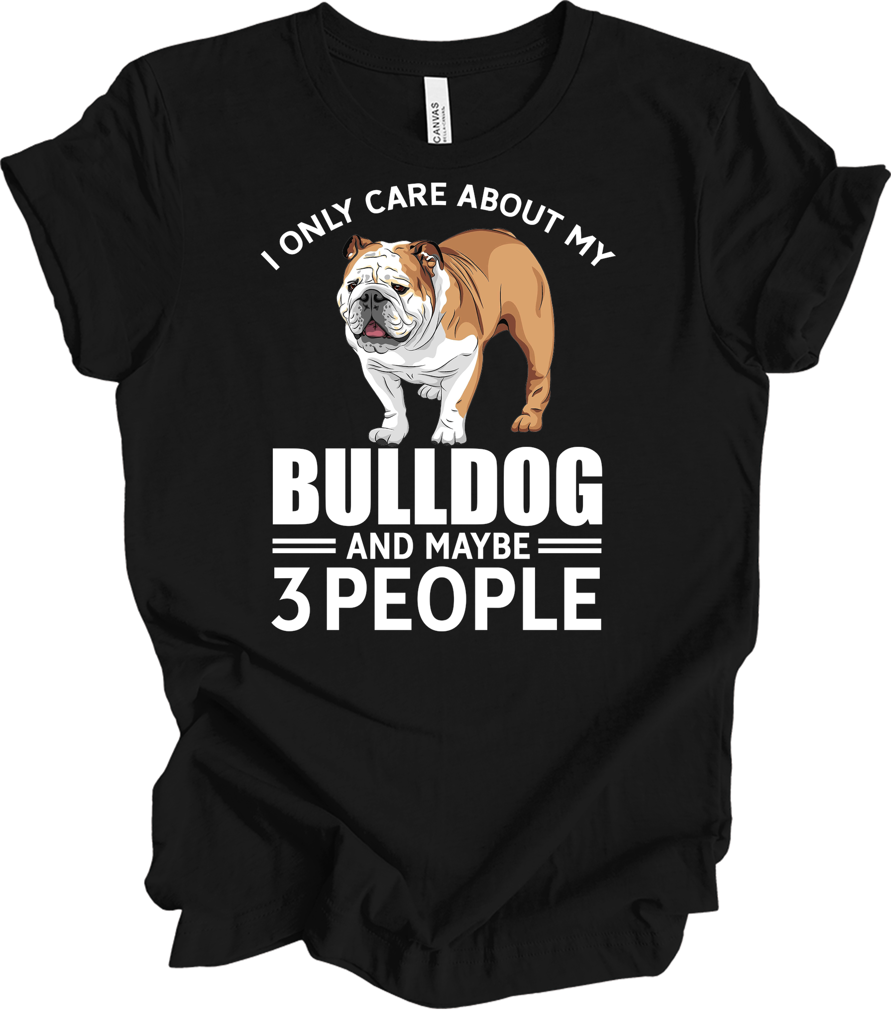 English Bulldog Graphic - Bulldog Owner Gift T-Shirt in Black