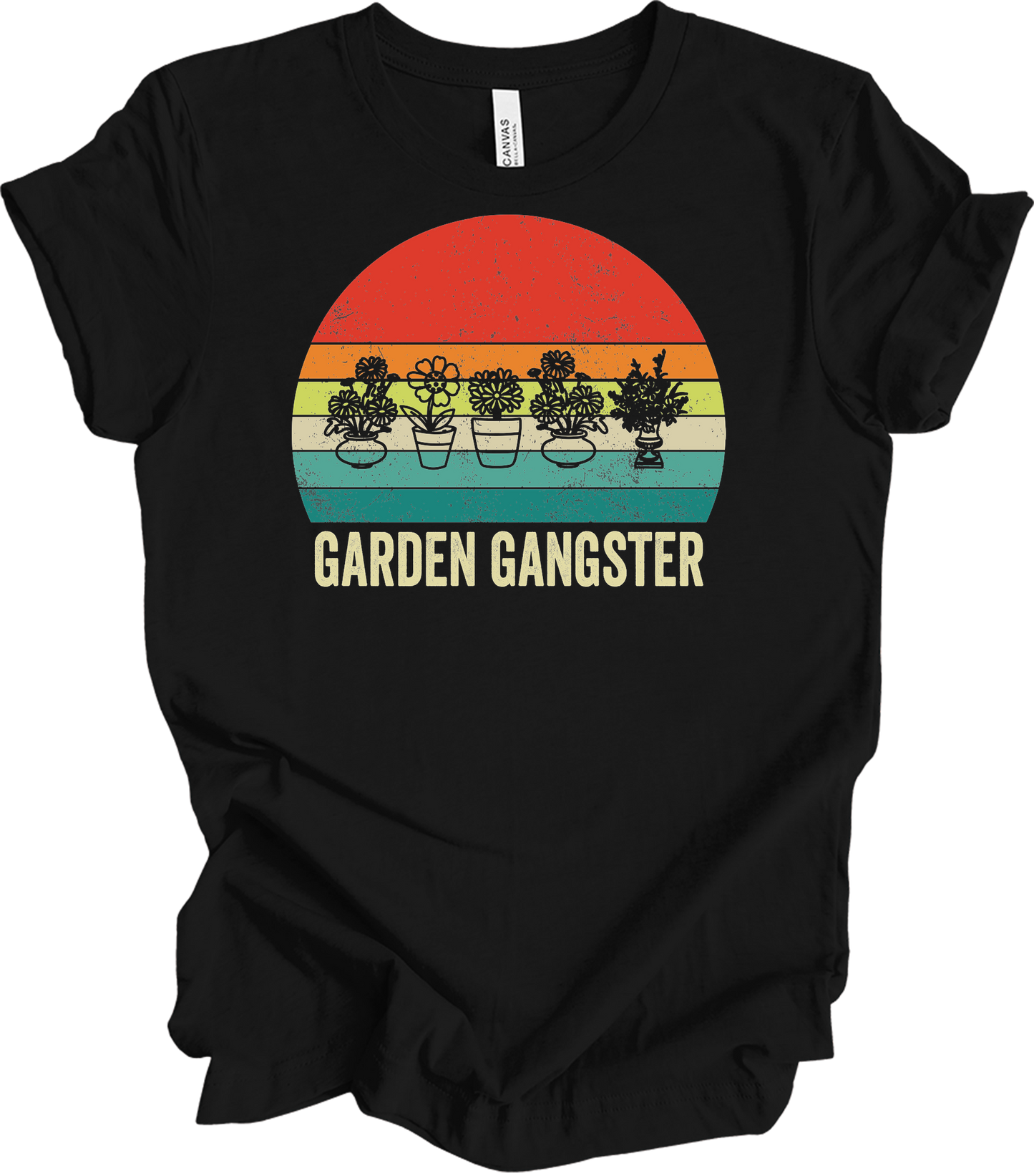 Garden Gangster - Plant Lover Gift T-Shirt in Black