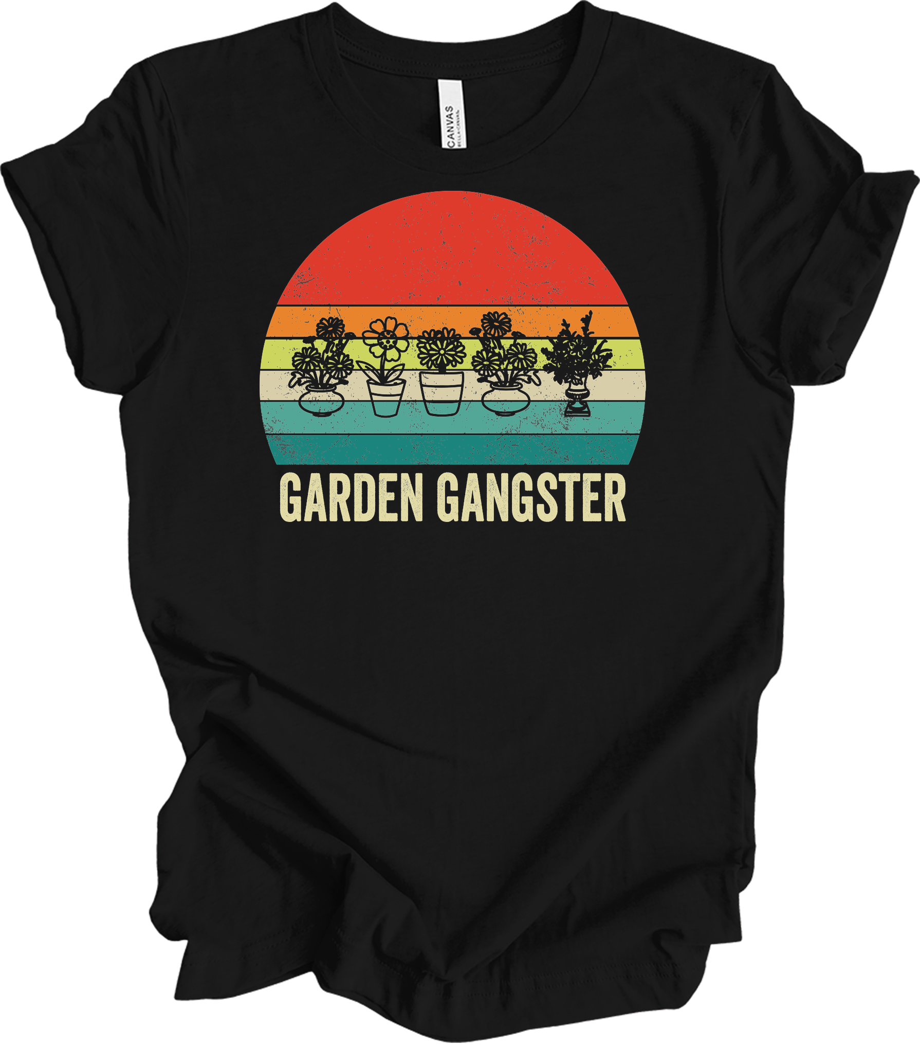 Garden Gangster - Plant Lover Gift T-Shirt in Black