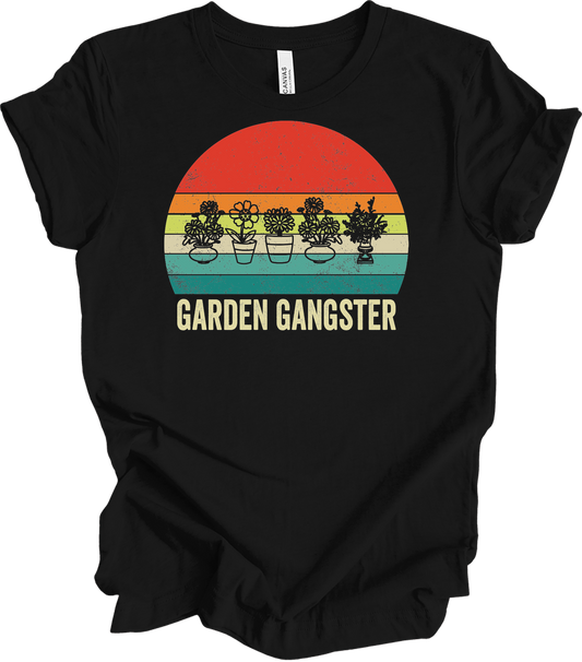 Garden Gangster - Plant Lover Gift T-Shirt in Black
