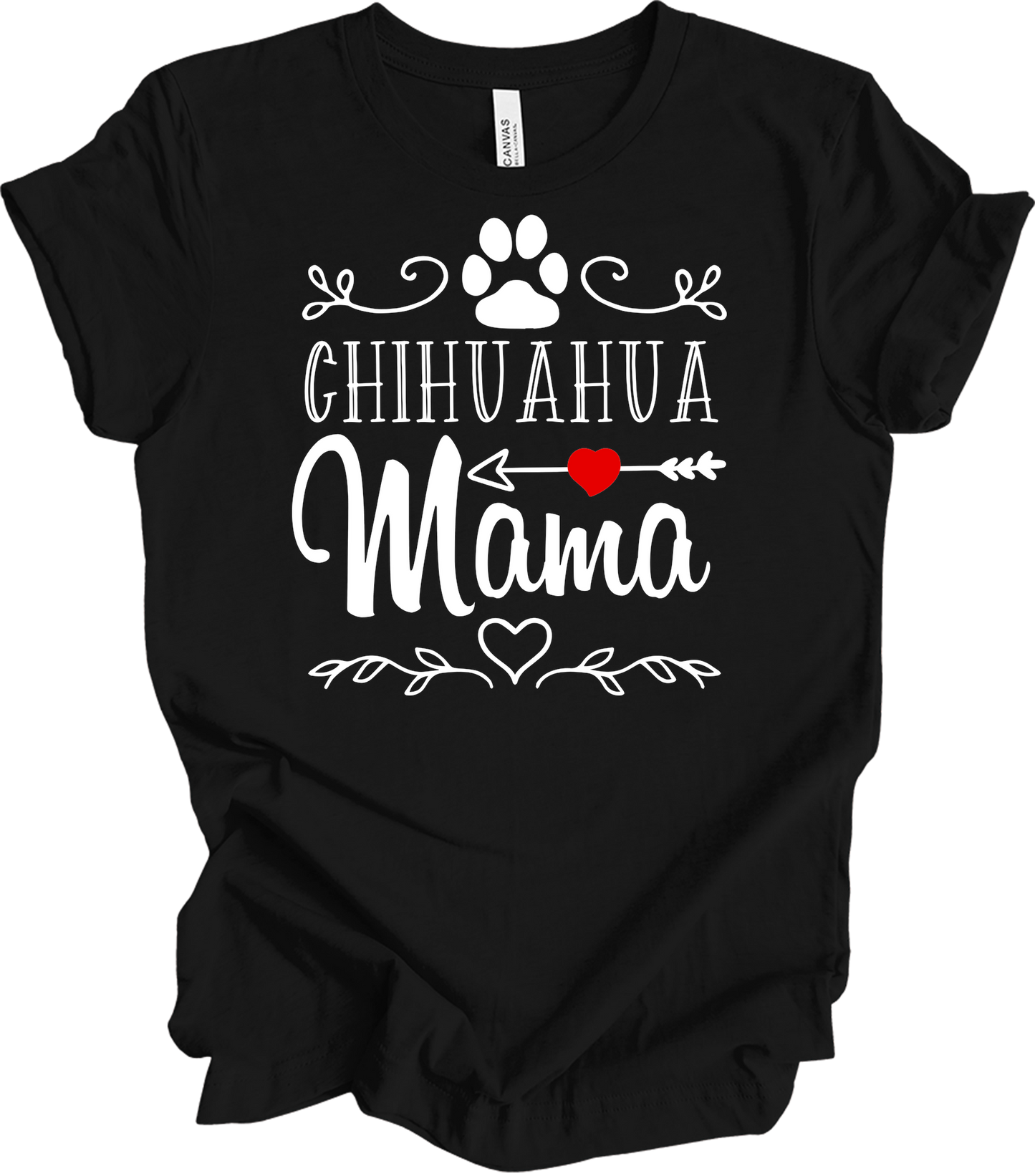 Chihuahua Mama - Dog Lover Gift T-Shirt in Black