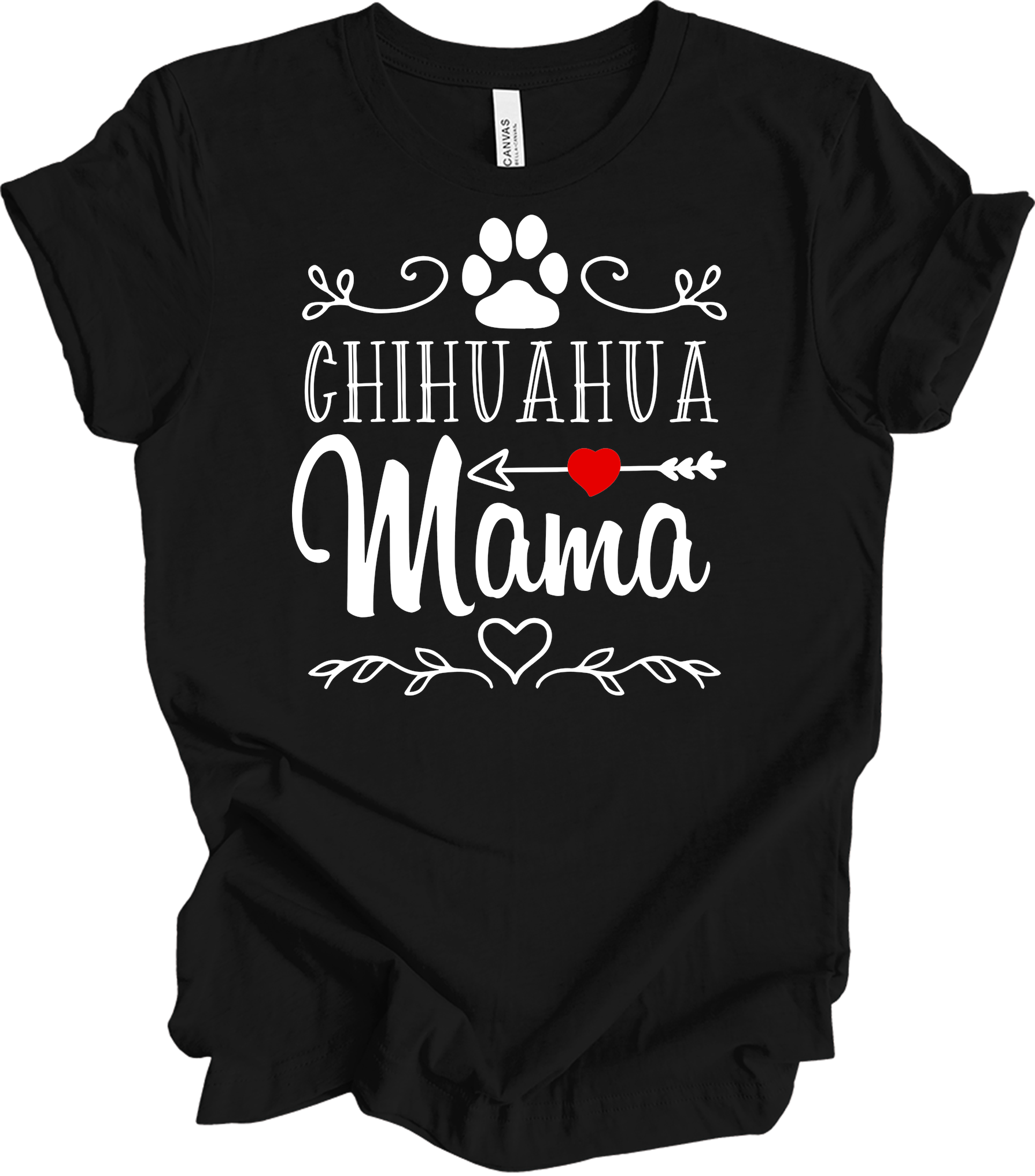Chihuahua Mama - Dog Lover Gift T-Shirt in Black