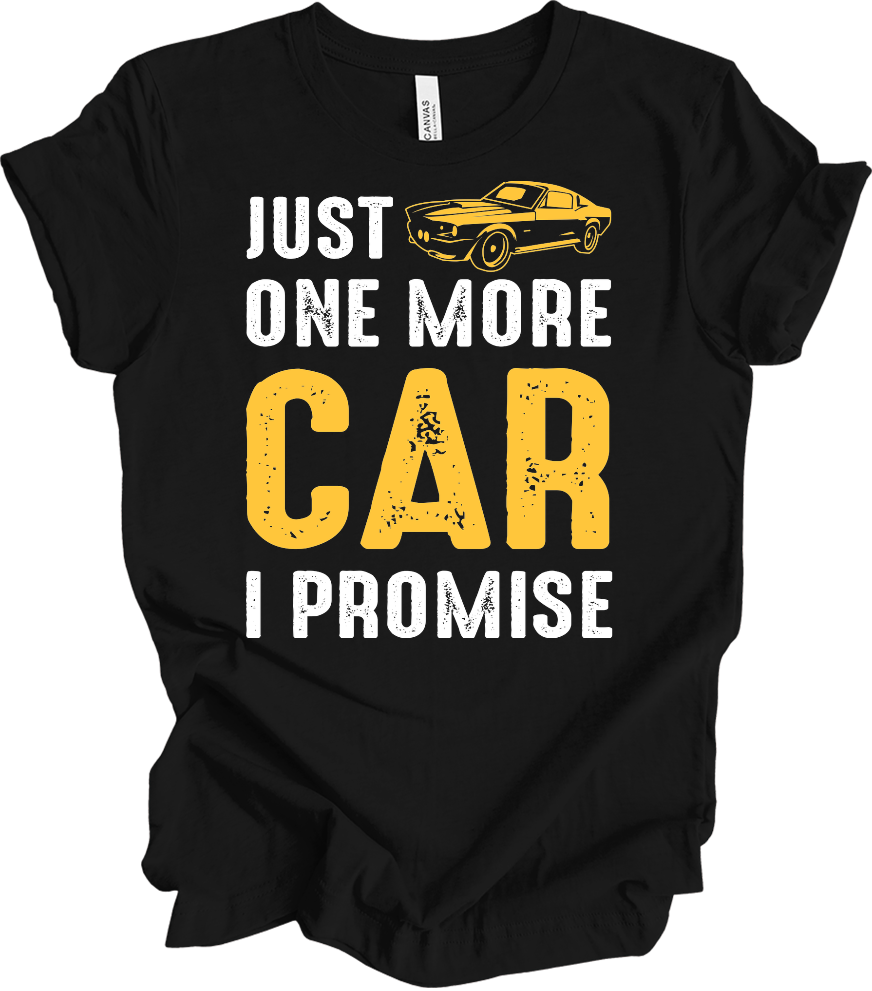 Just One More Car I Promise T-Shirt in Black