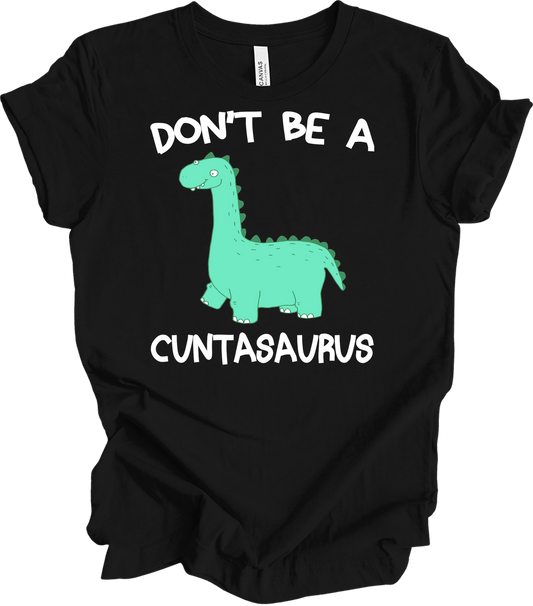 Cute Cartoon Dinosaur - Funny Nessie Monster T-Shirt in Black