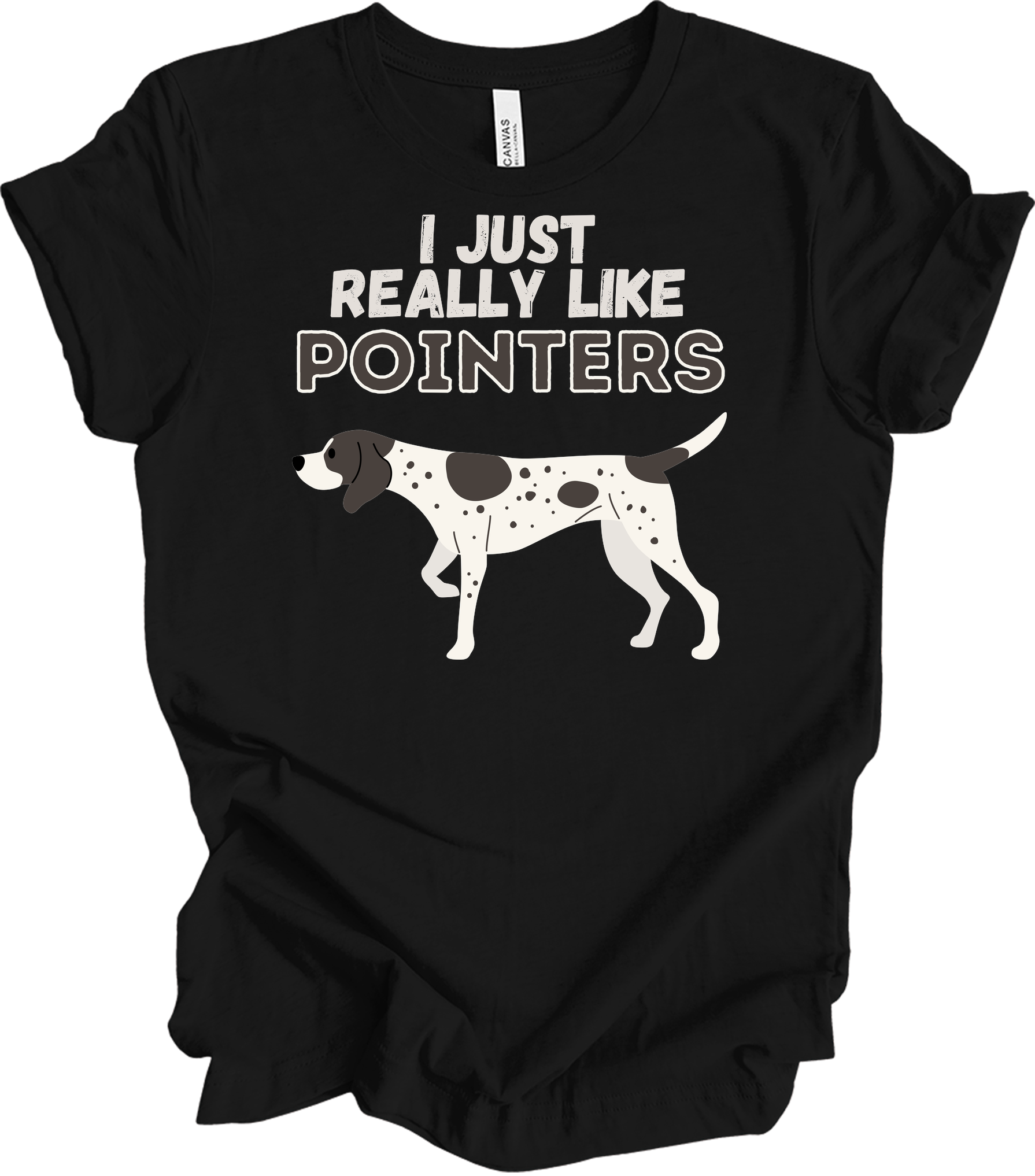 I Just Really Like Pointers T-Shirt in Black