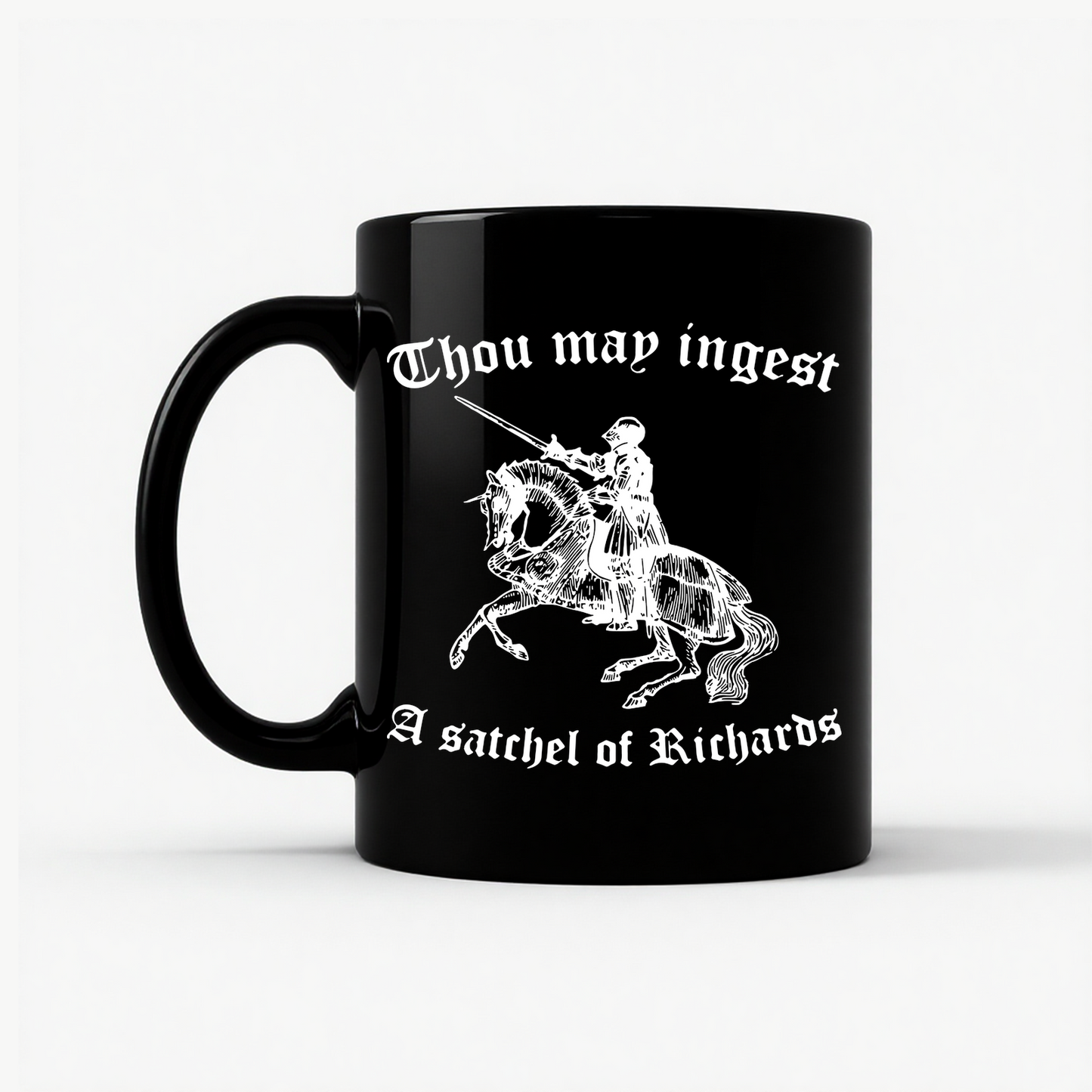 Satchel Of Richards Funny Mug in Black