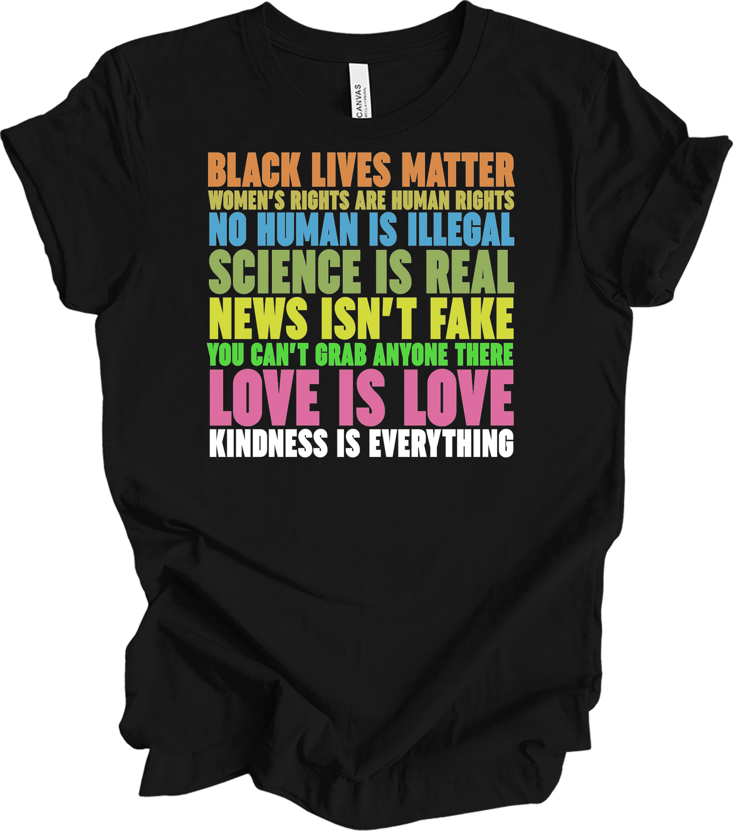 Science Is Real Equality T-Shirt in Black