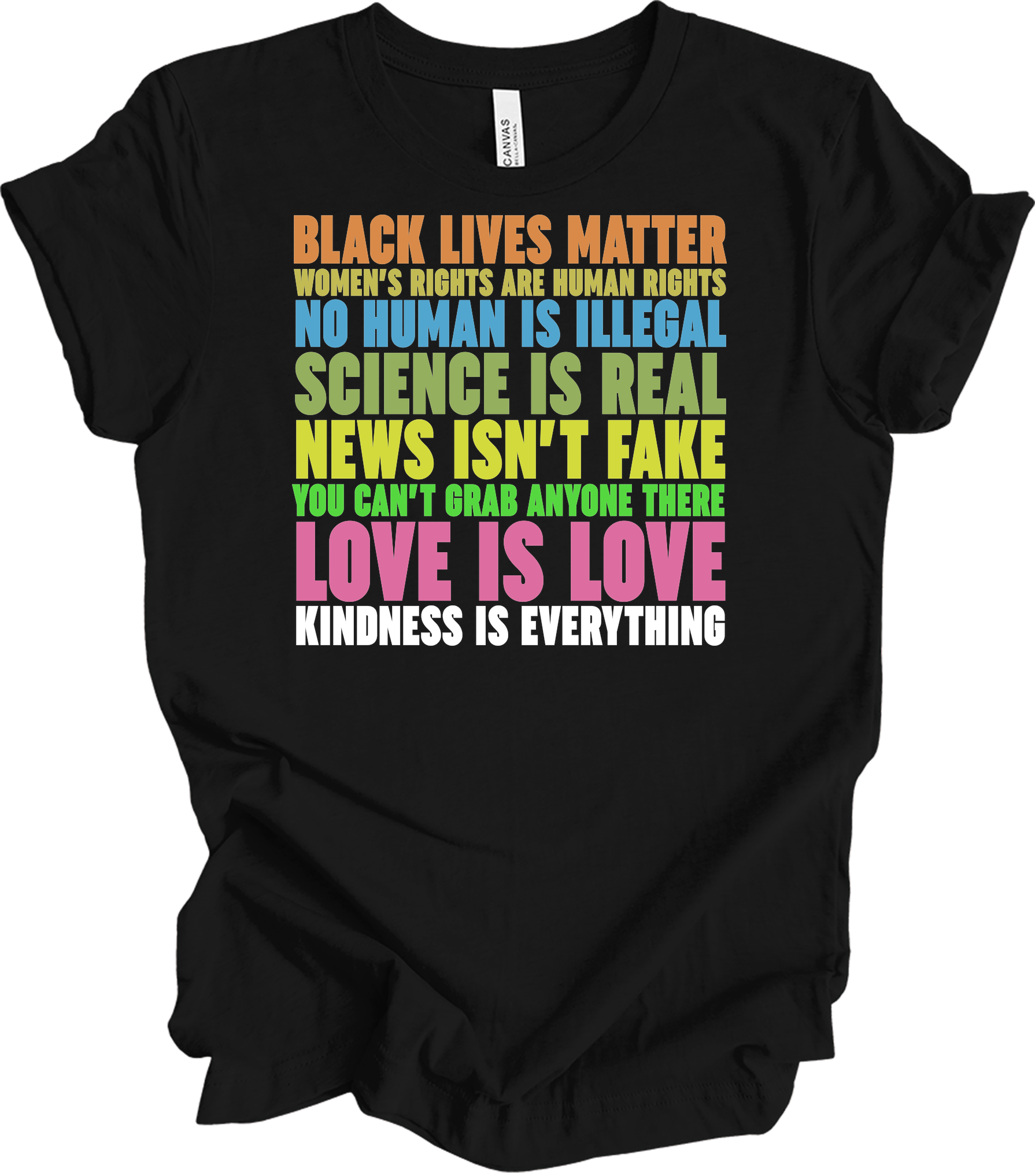 Science Is Real Equality T-Shirt in Black