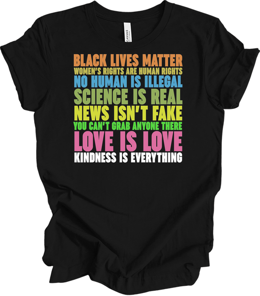 Science Is Real Equality T-Shirt in Black